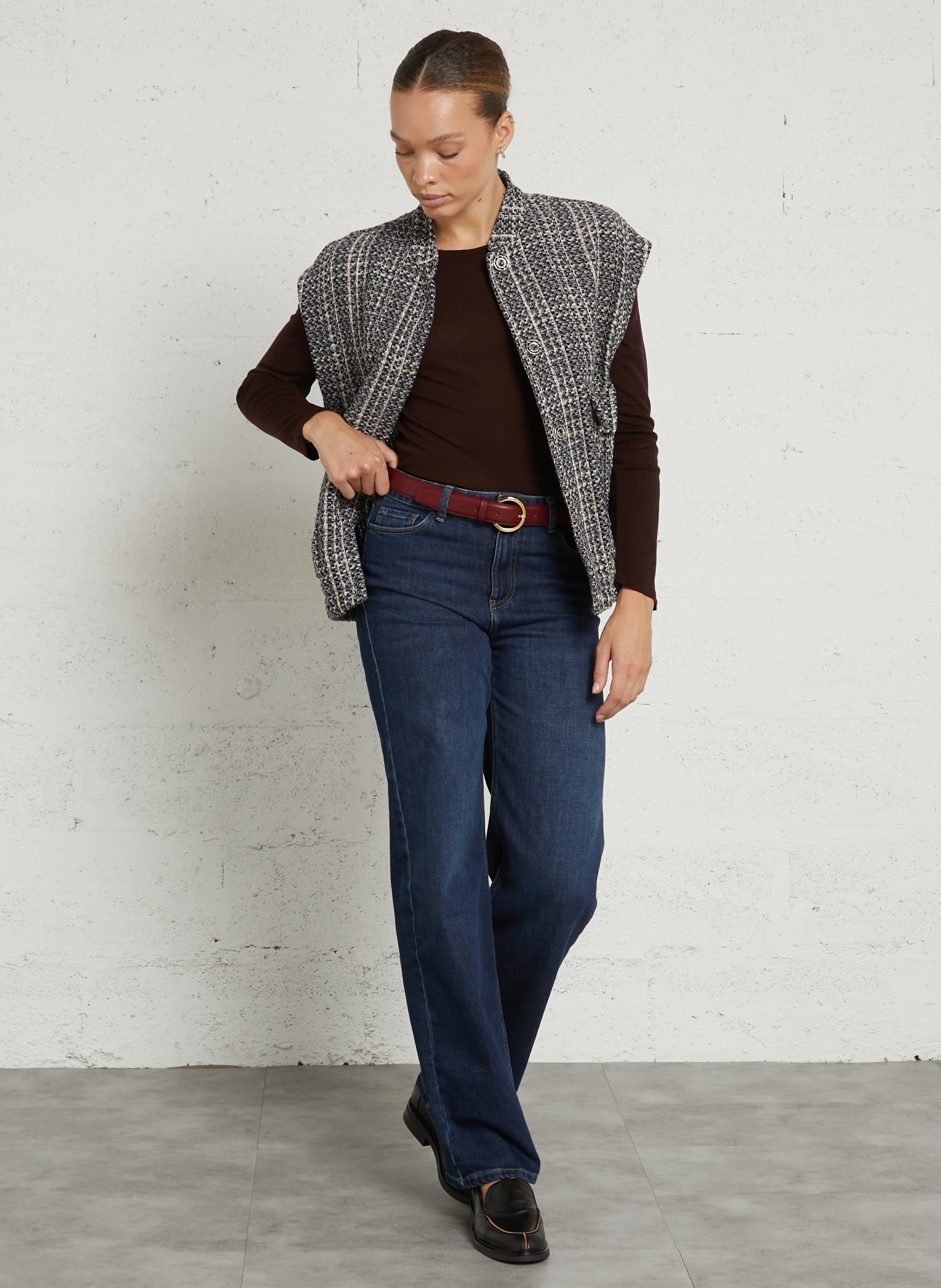Oversized tweed jacket PLEASE Grey