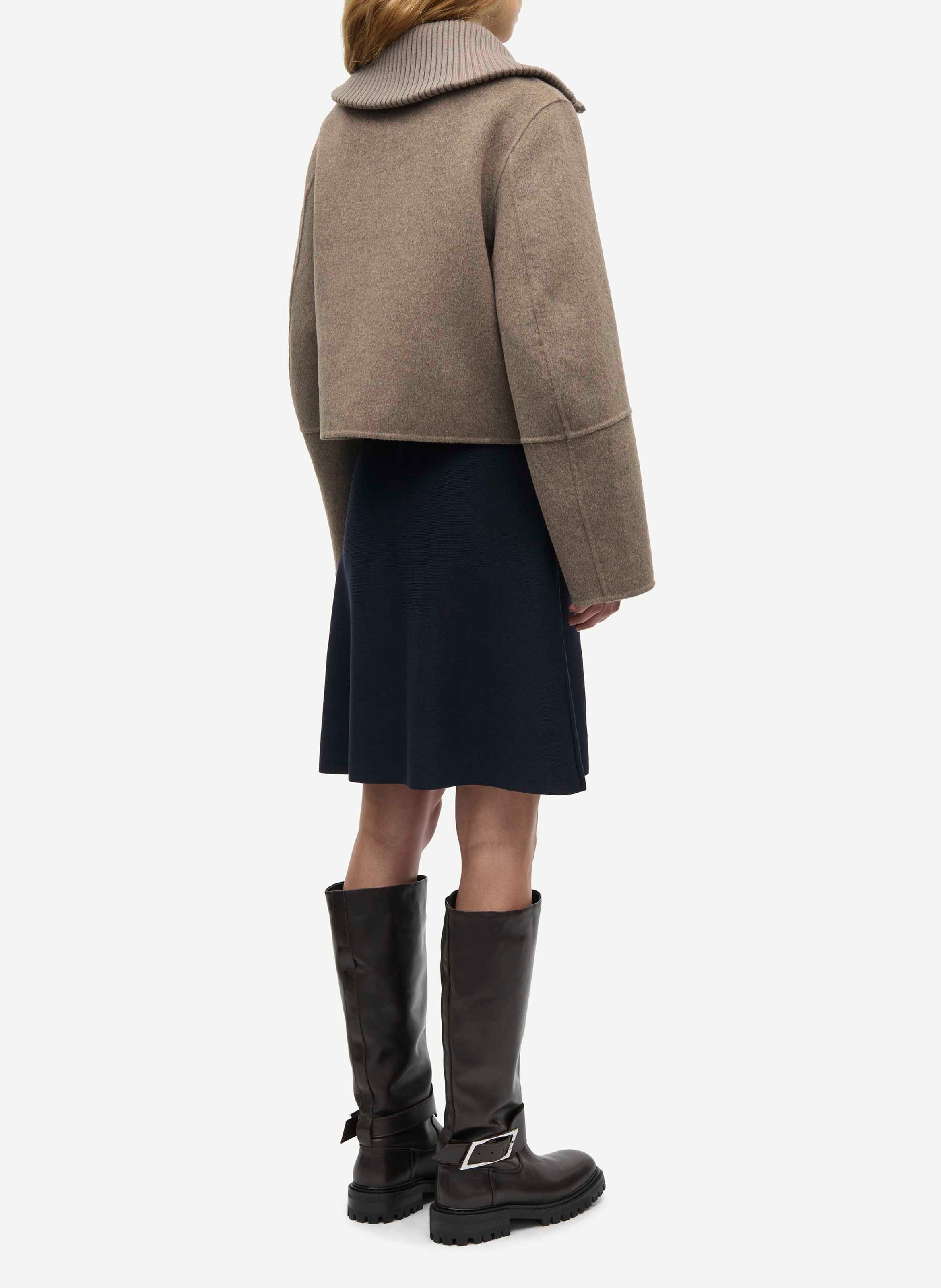 Veste droite en laine mélangée SAMSOE SAMSOE Gris