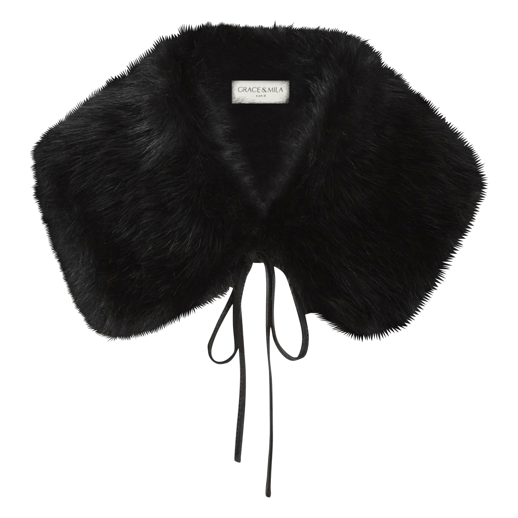Removable faux fur-effect collar GRACE ET MILA
