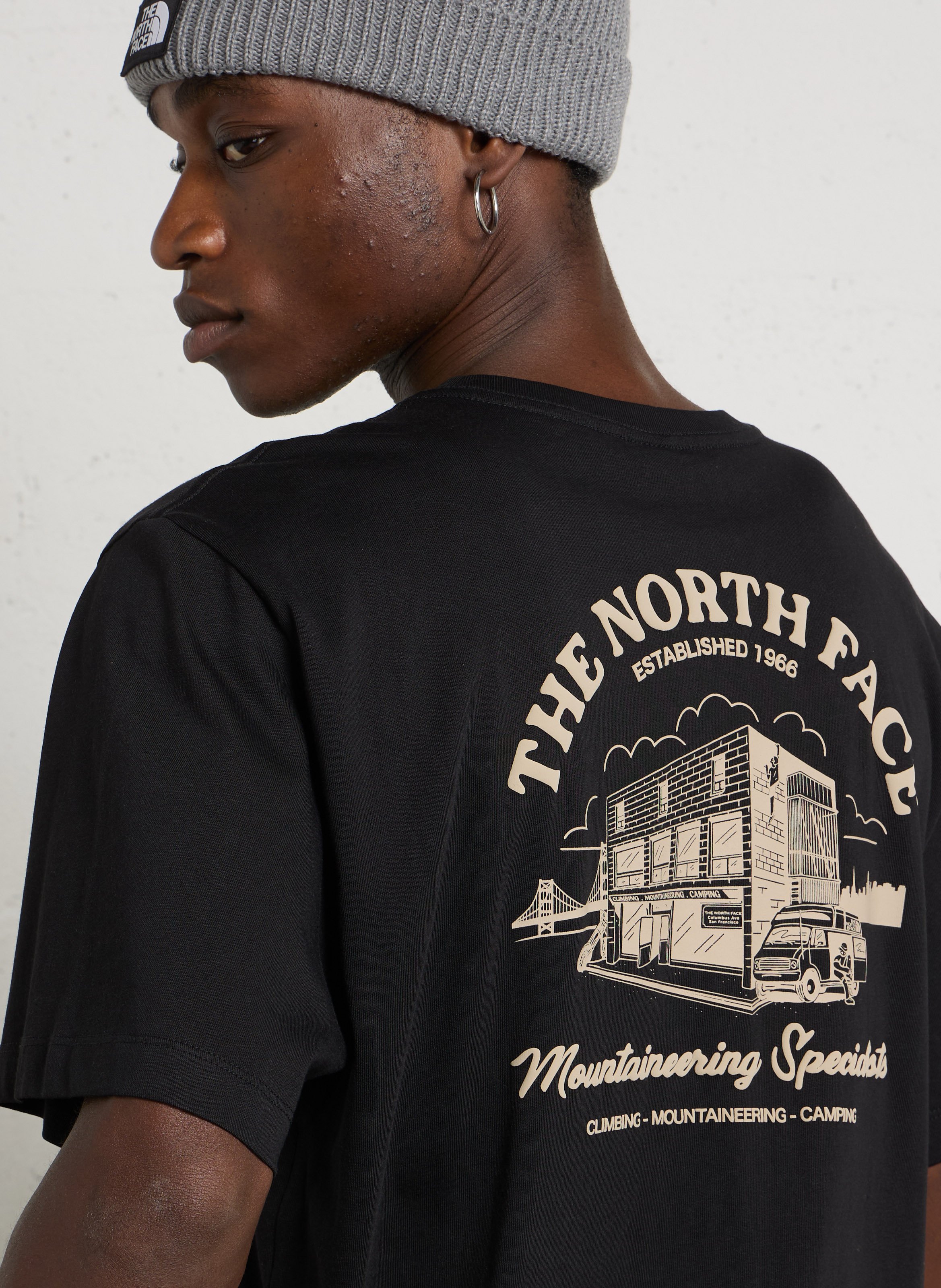 Straight-cut cotton T-shirt THE NORTH FACE Black