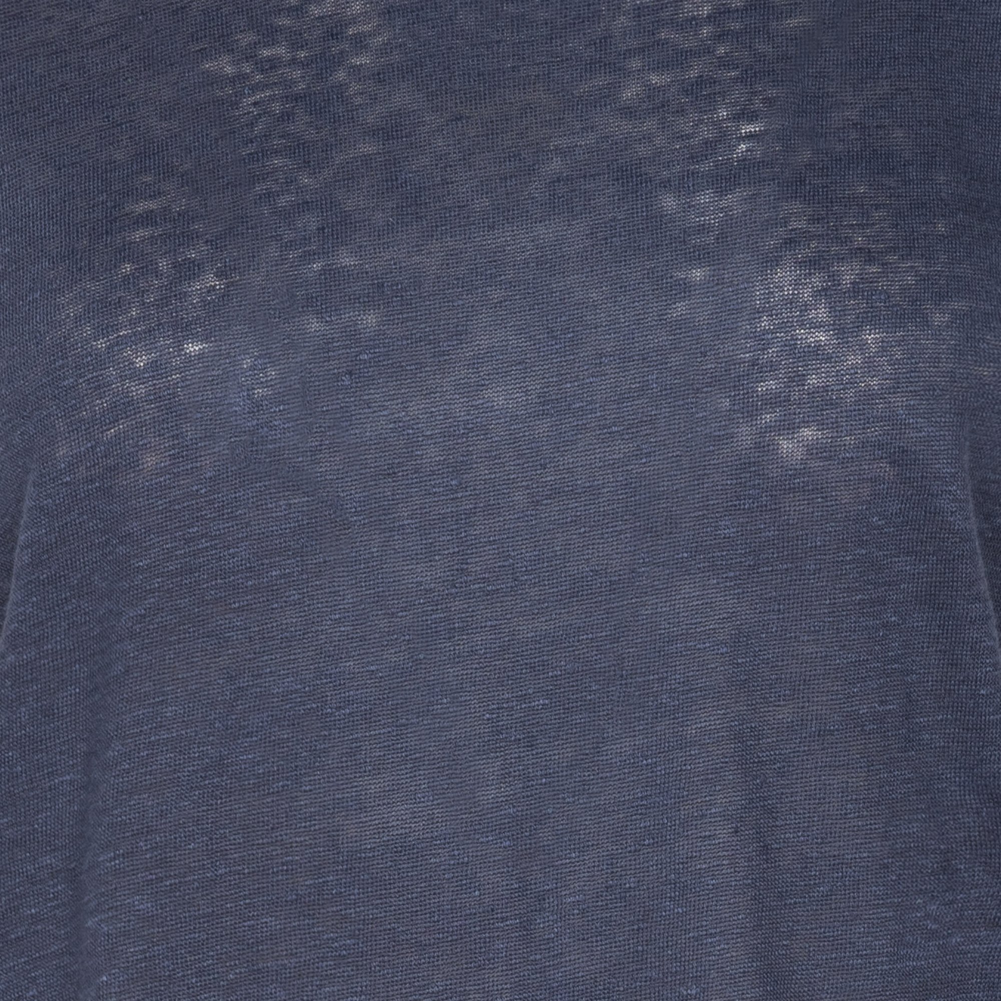 V-neck linen T-shirt LA FEE MARABOUTEE Blue