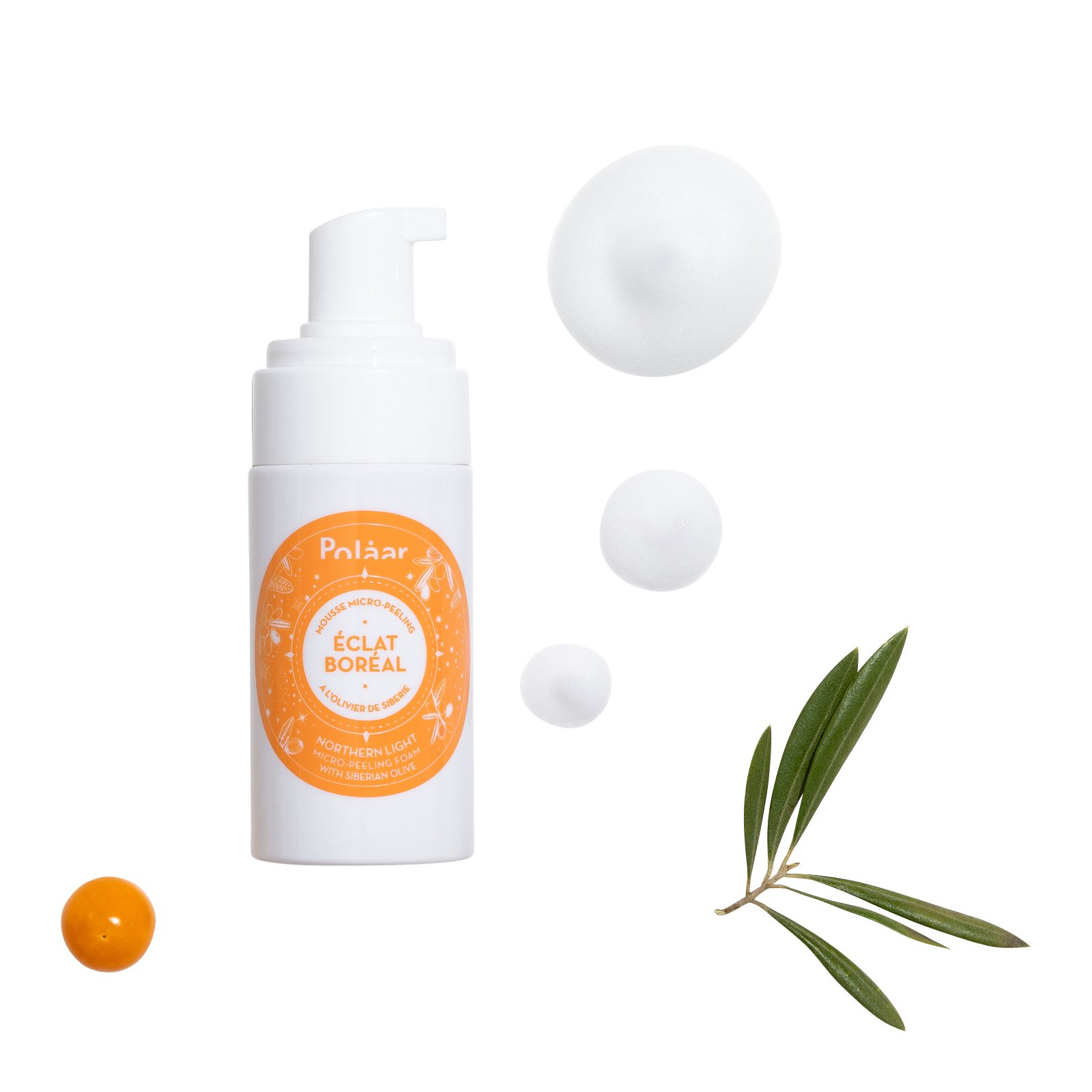 Mousse Micro-Peeling Eclat Boréal à l'Olivier de Sibérie POLAAR No color