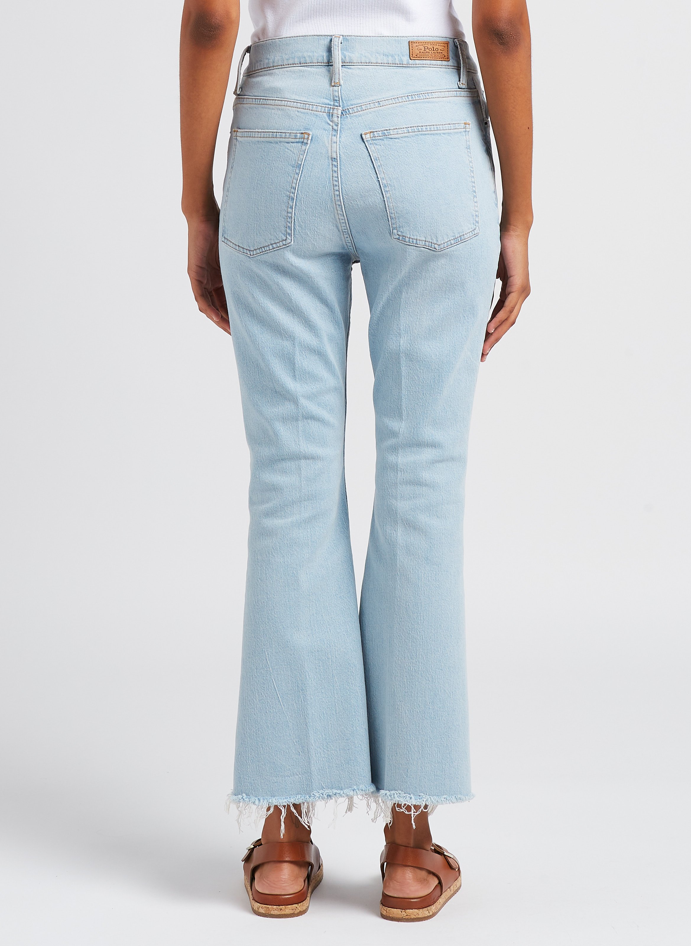 Jean flare 7/8 en coton mélangé POLO RALPH LAUREN Bleu