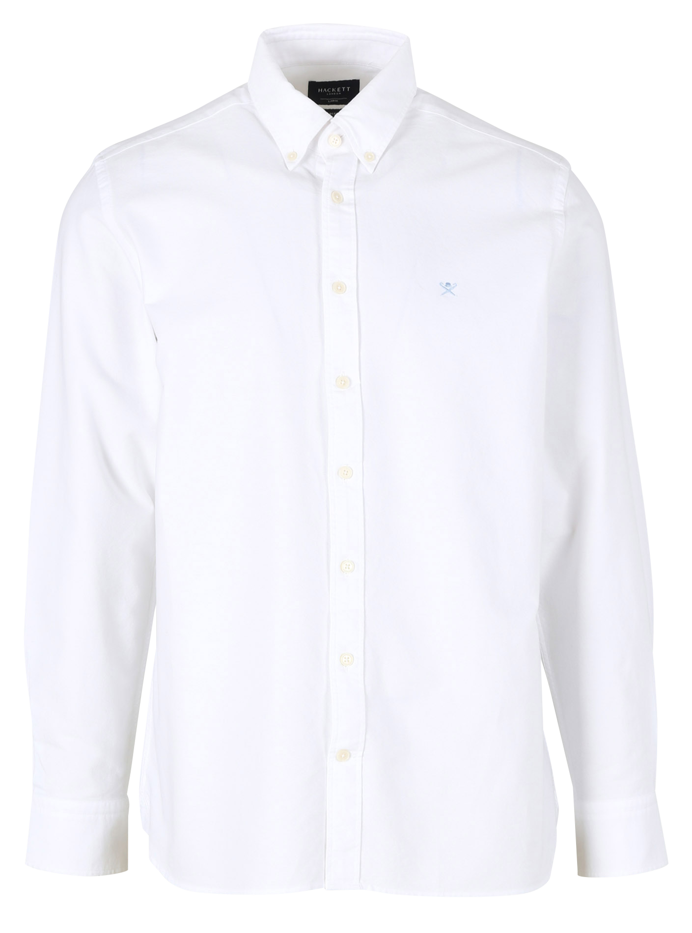 Cotton shirt with classic collar HACKETT White
