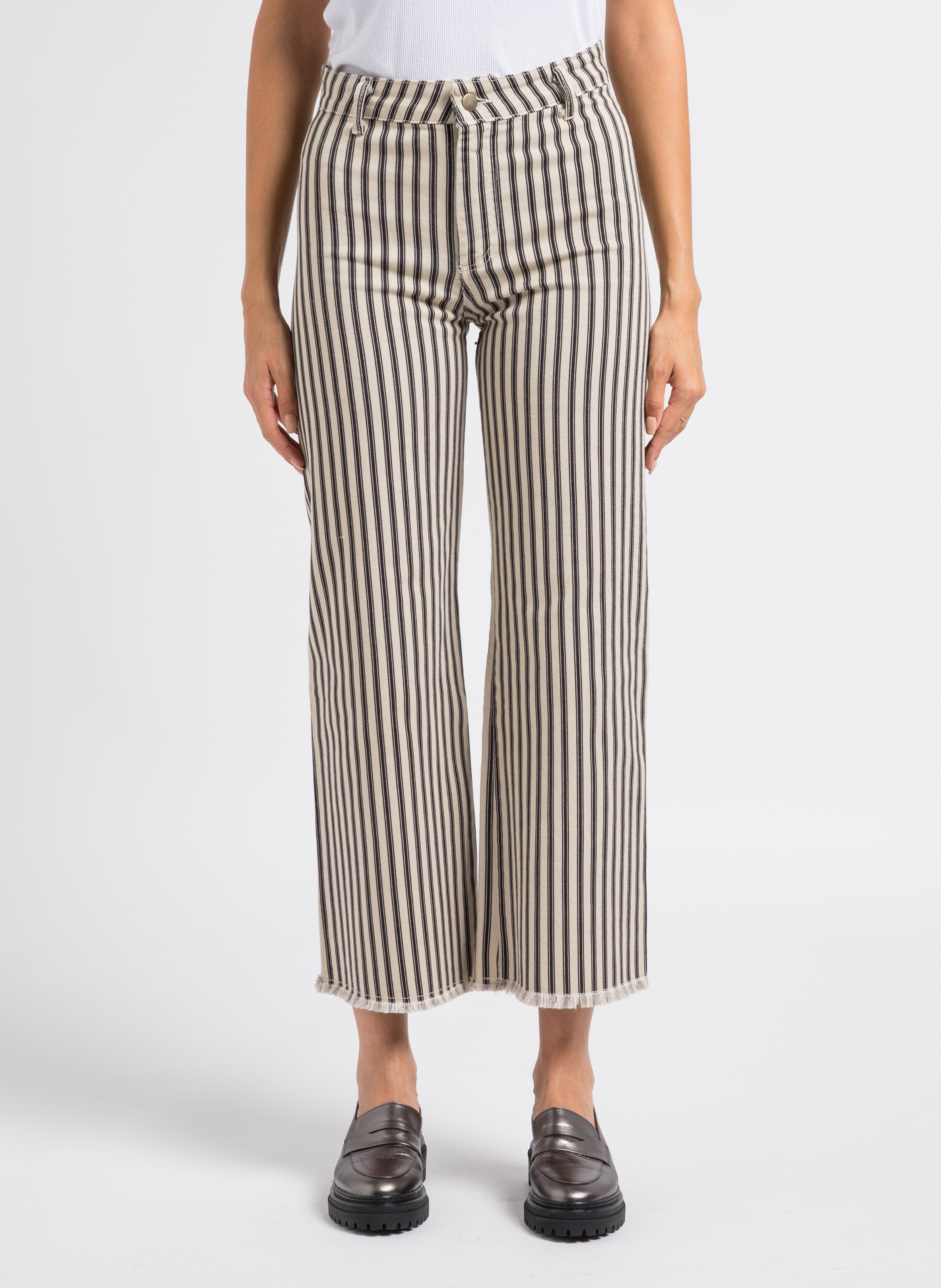 Jean Droit Rayures Twiggy Chaplin Stripes Maison Hotel Femme