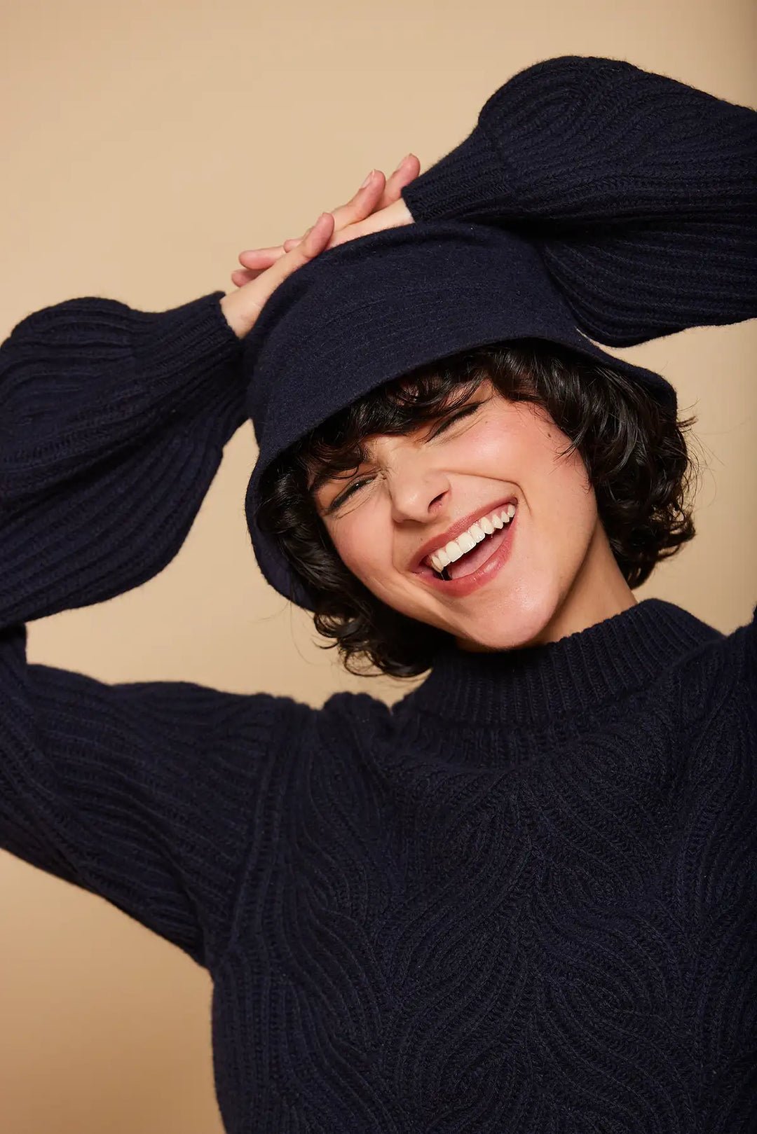 Cotton bucket hat HINDBAG Blue