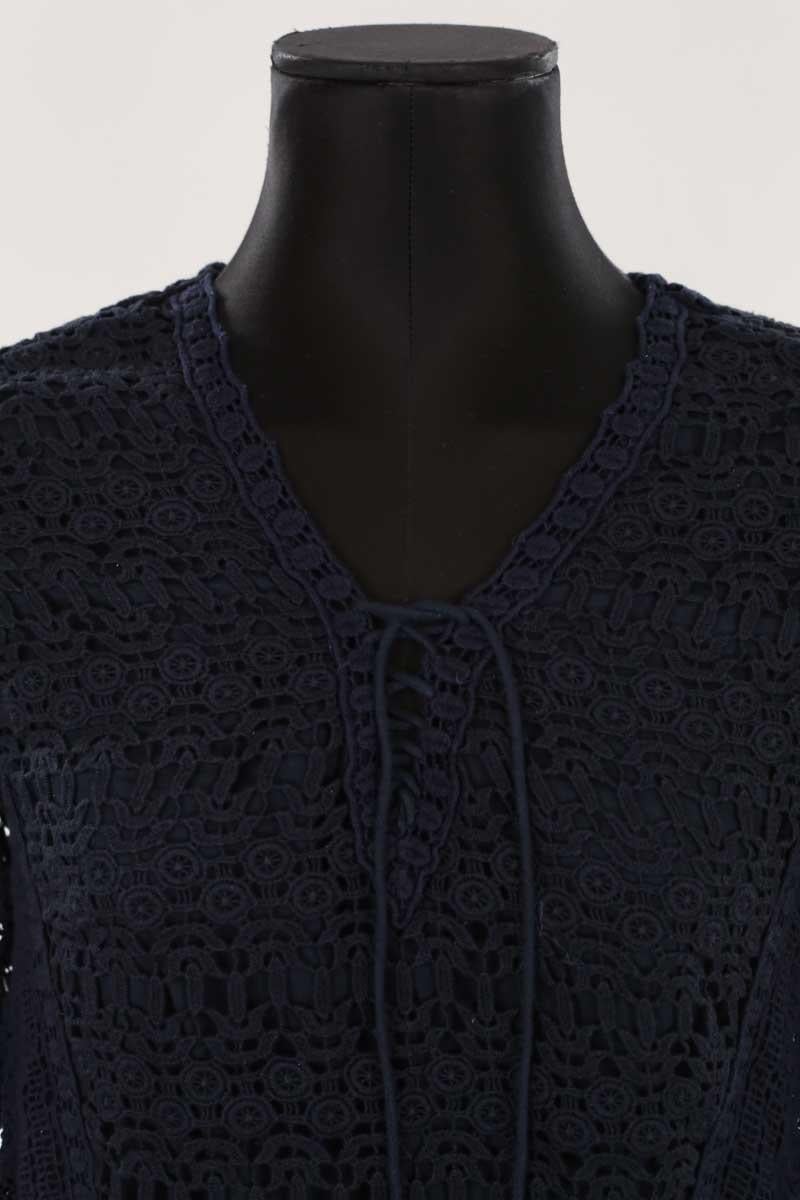 Lace blouse SEZANE - Seconde main Blue