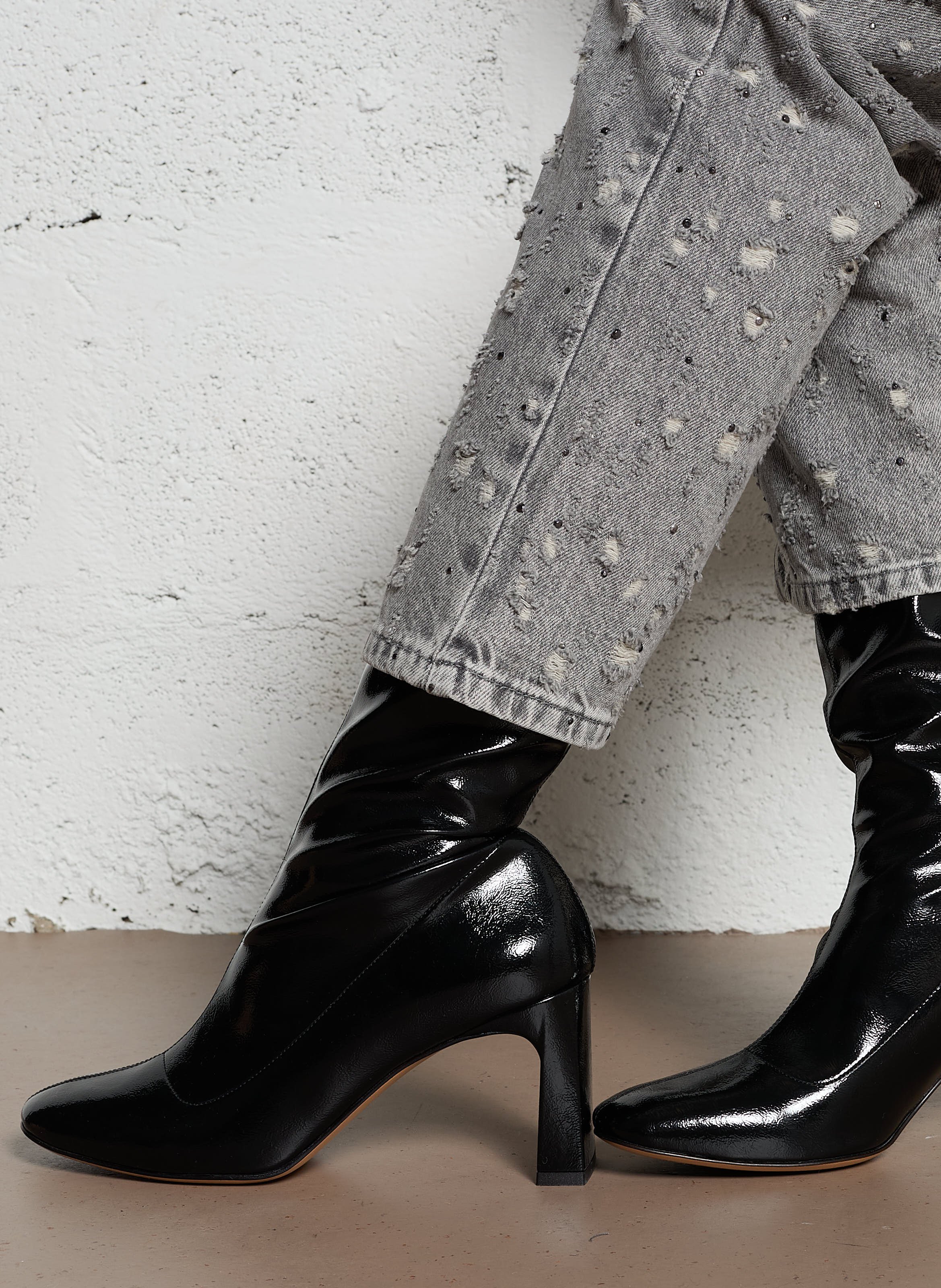 Bottes vernies SOULIER MARTINEZ Noir