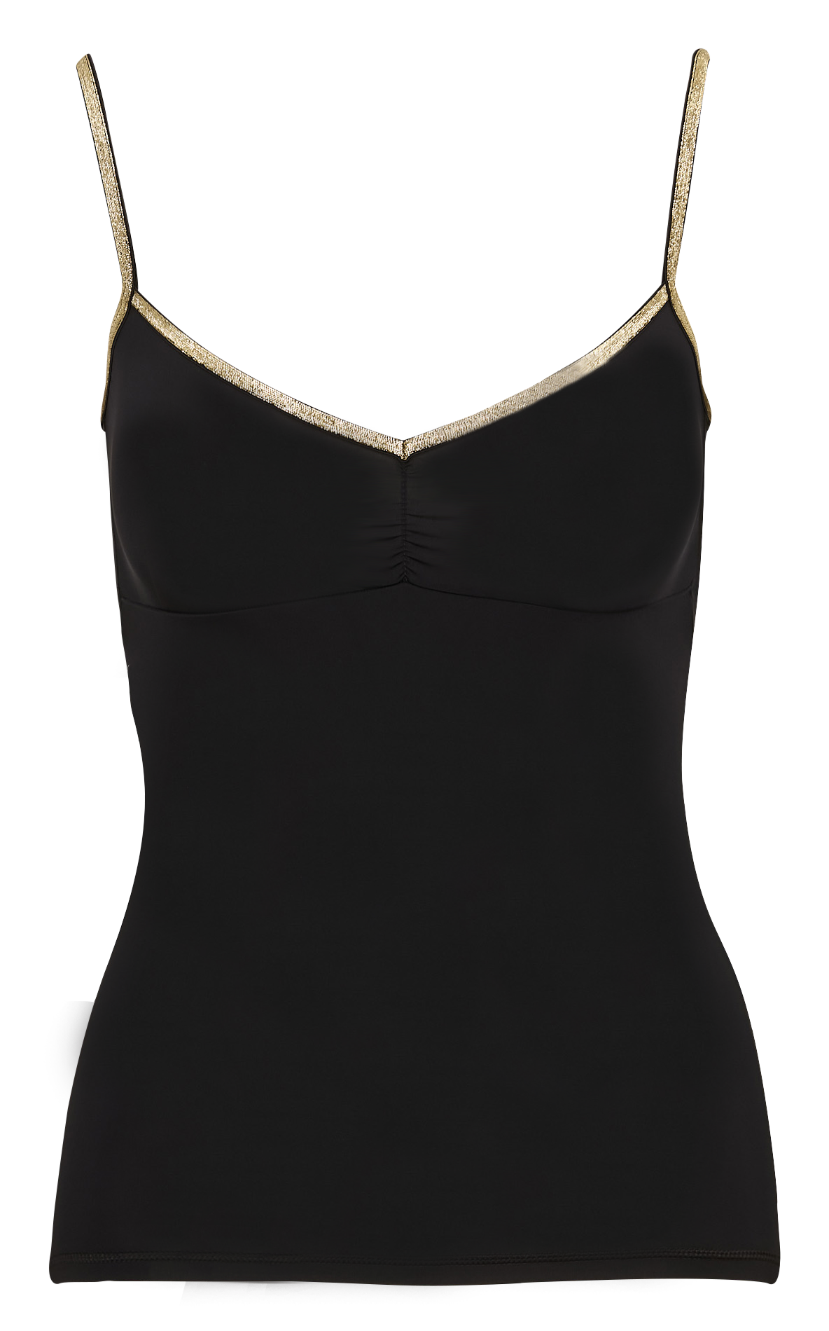 Camisole with metallic thread LA NOUVELLE Black