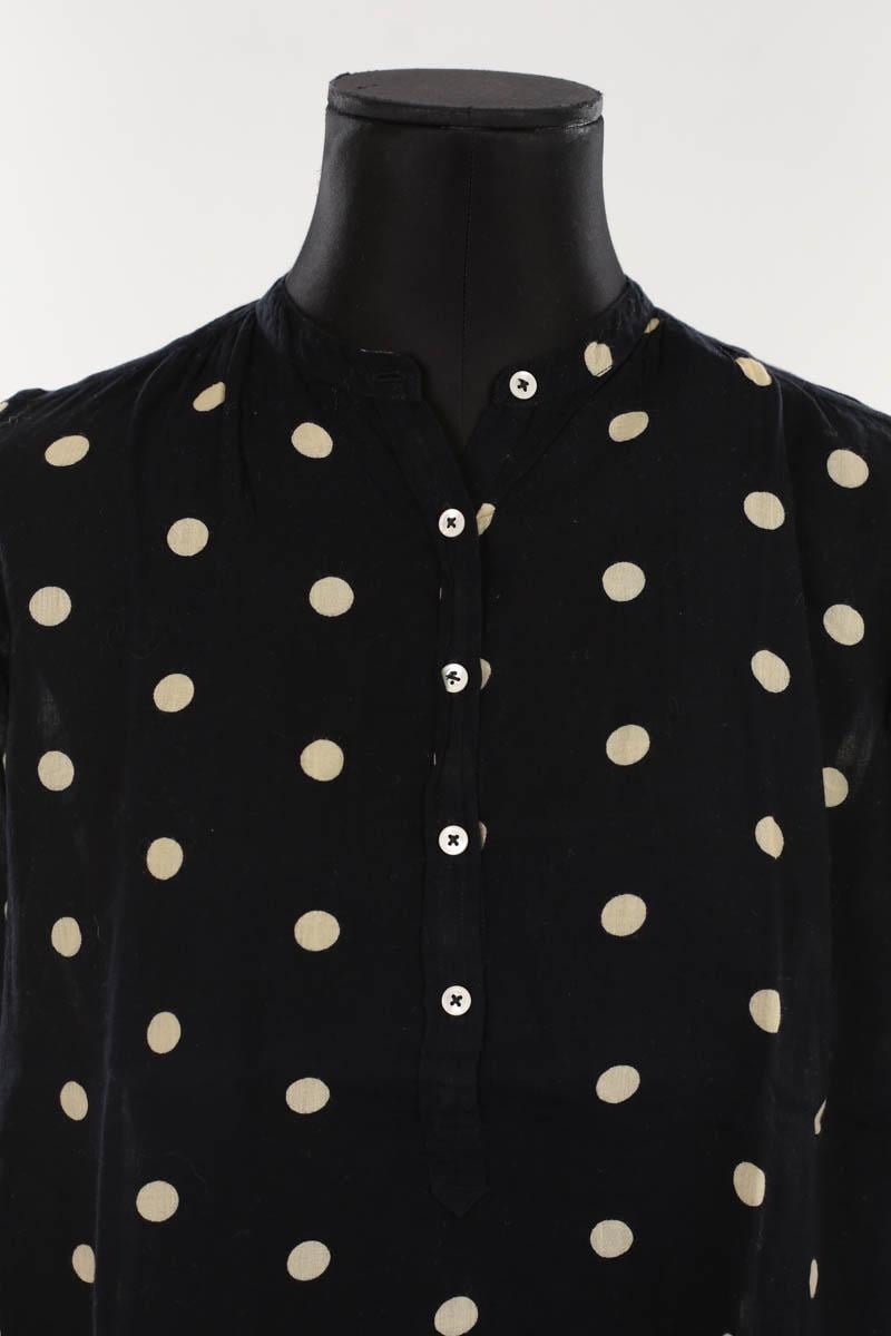 Cotton blouse LAURENCE BRAS - Seconde Main Black