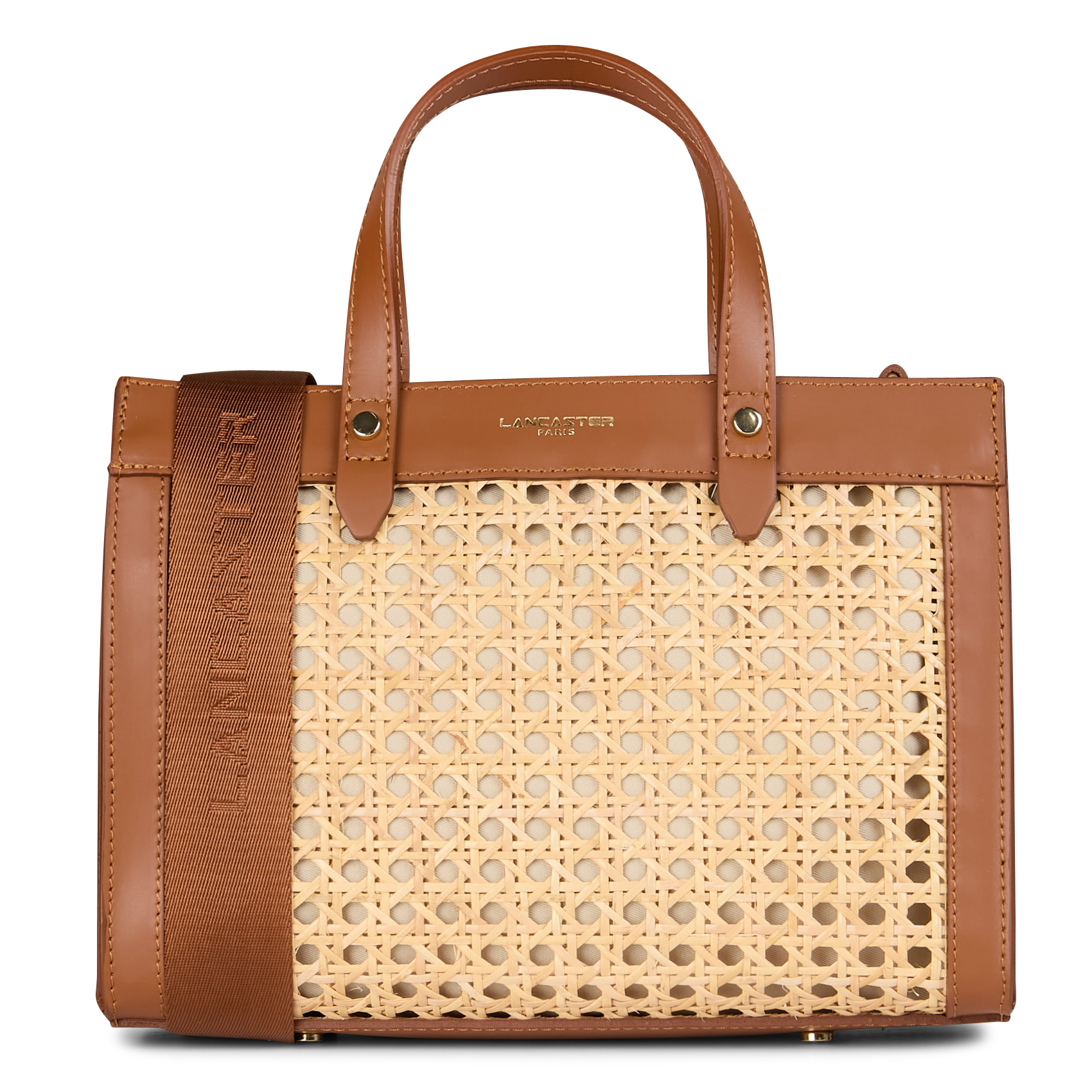 Sac cabas en cuir LANCASTER PARIS Marron