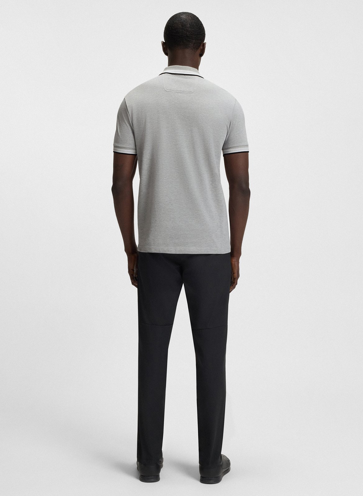 Regular-fit cotton polo shirt BOSS Silver