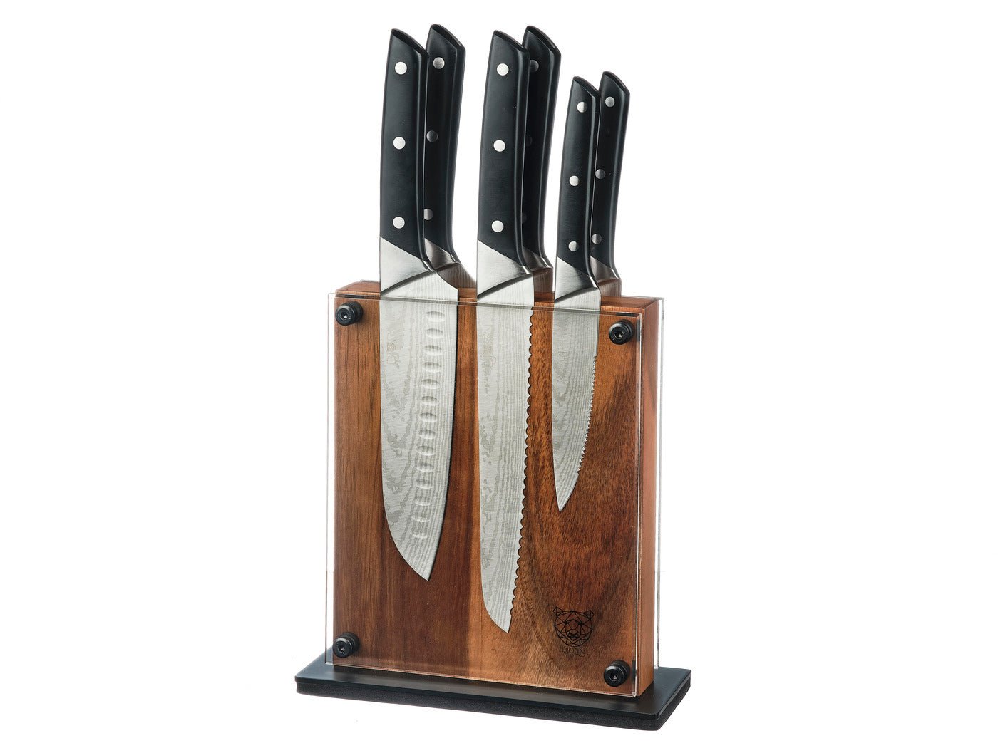 Erling Rauma kitchen knife set - 7 pieces BJORN Black