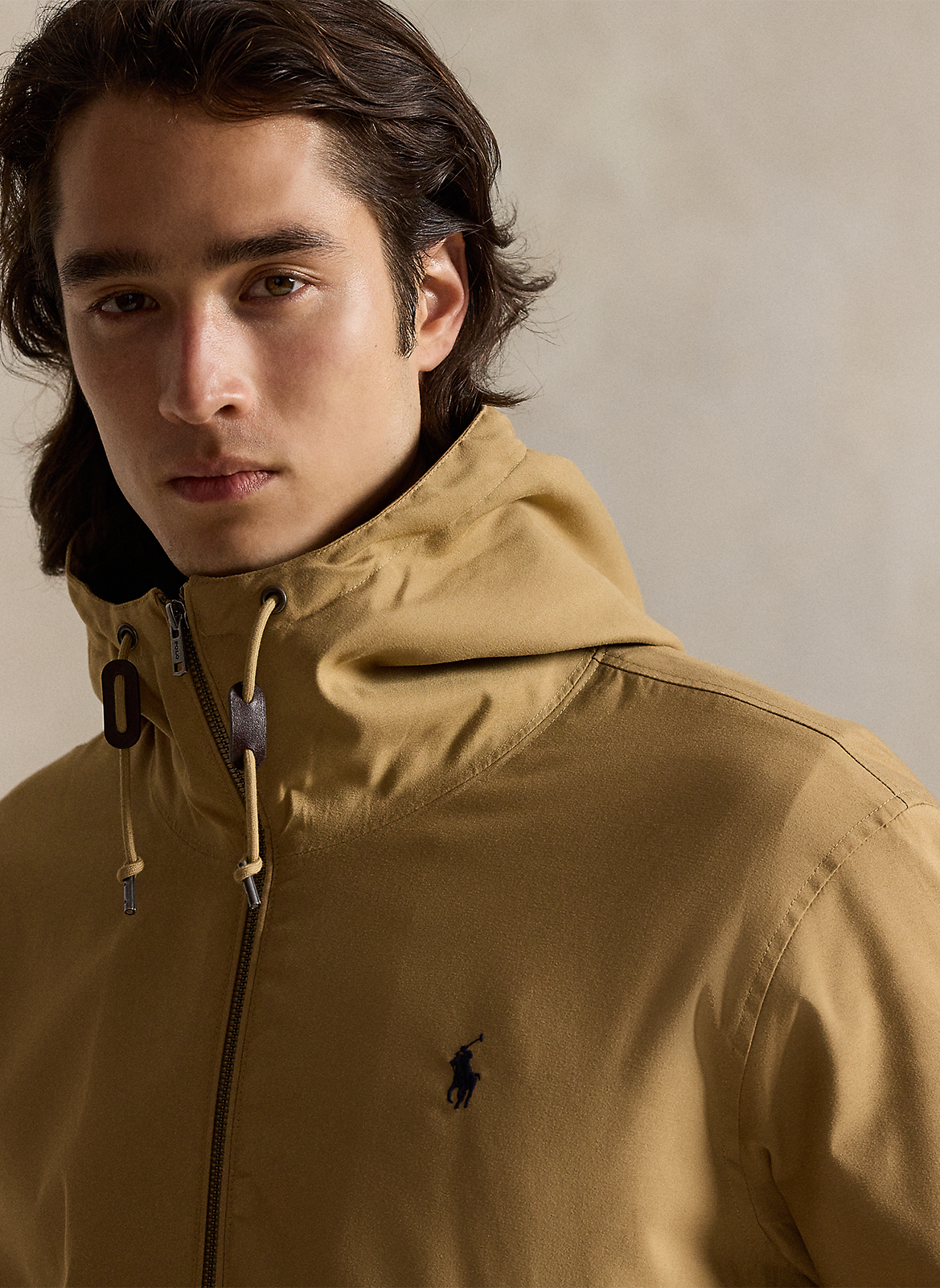 Blouson à capuche POLO RALPH LAUREN Beige
