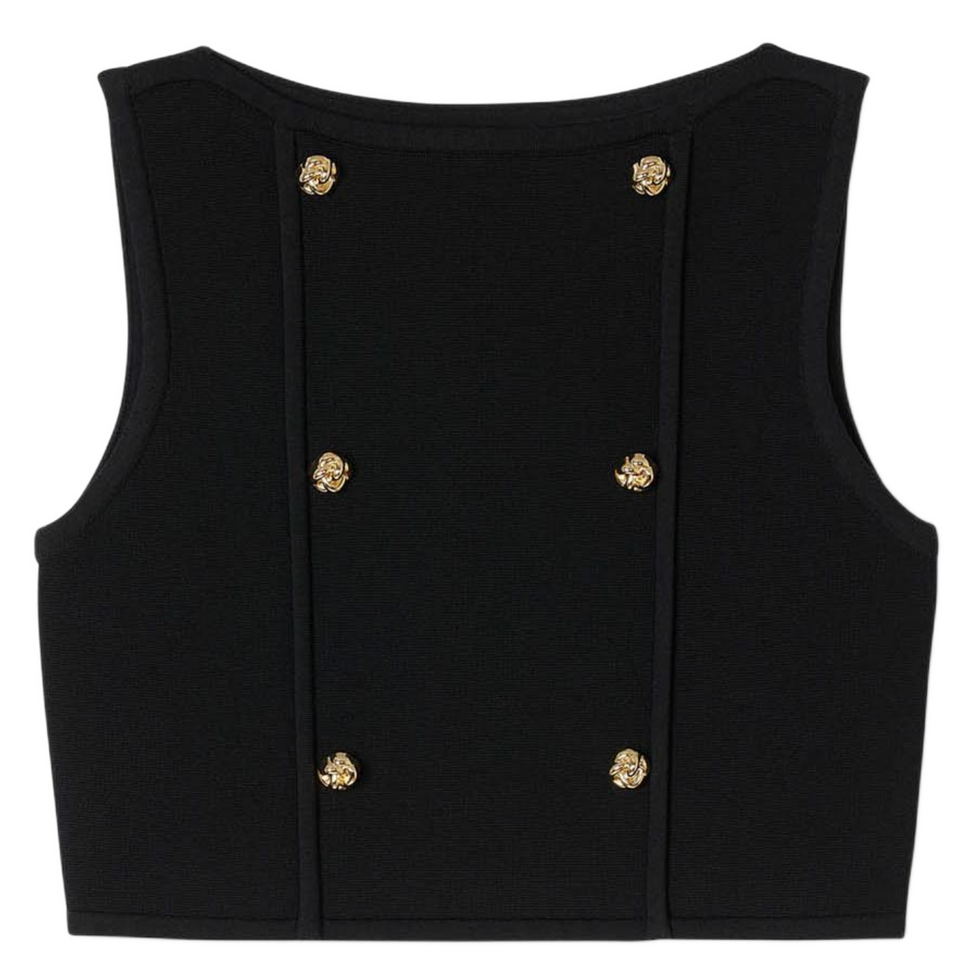 Pull col bateau en maille SANDRO Noir