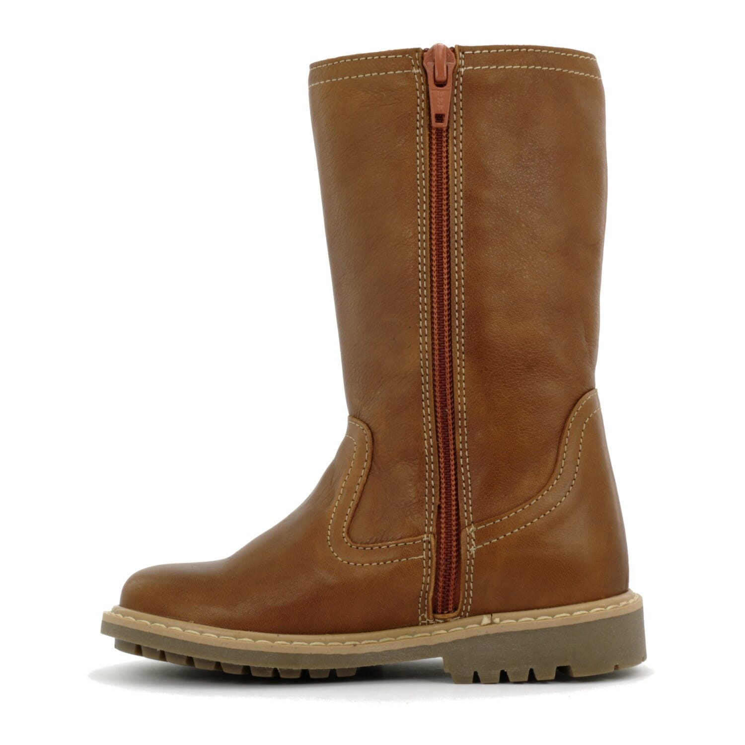 Children's leather boots Boni & Sidonie Brown