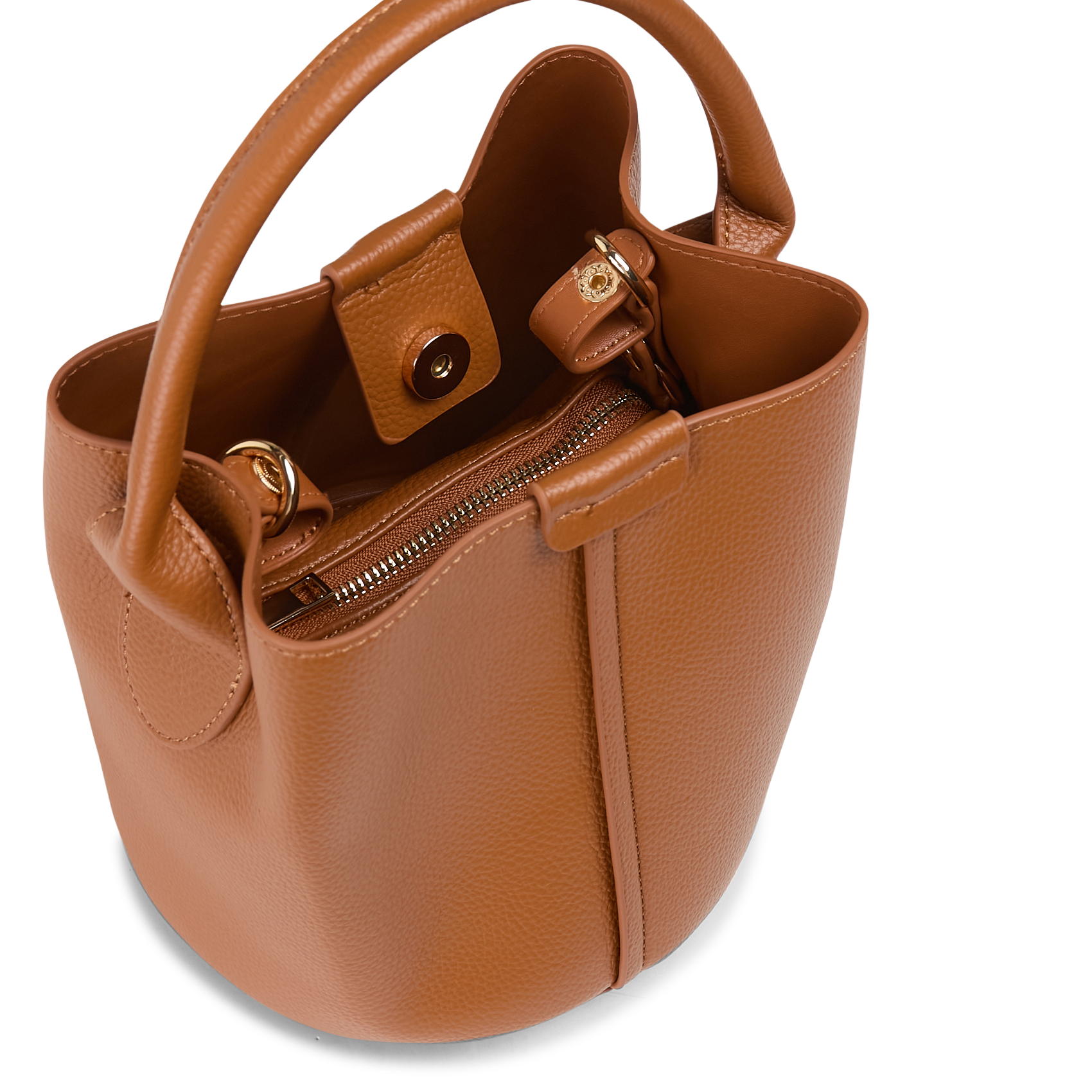 Faux leather bucket bag AU PRINTEMPS PARIS Brown