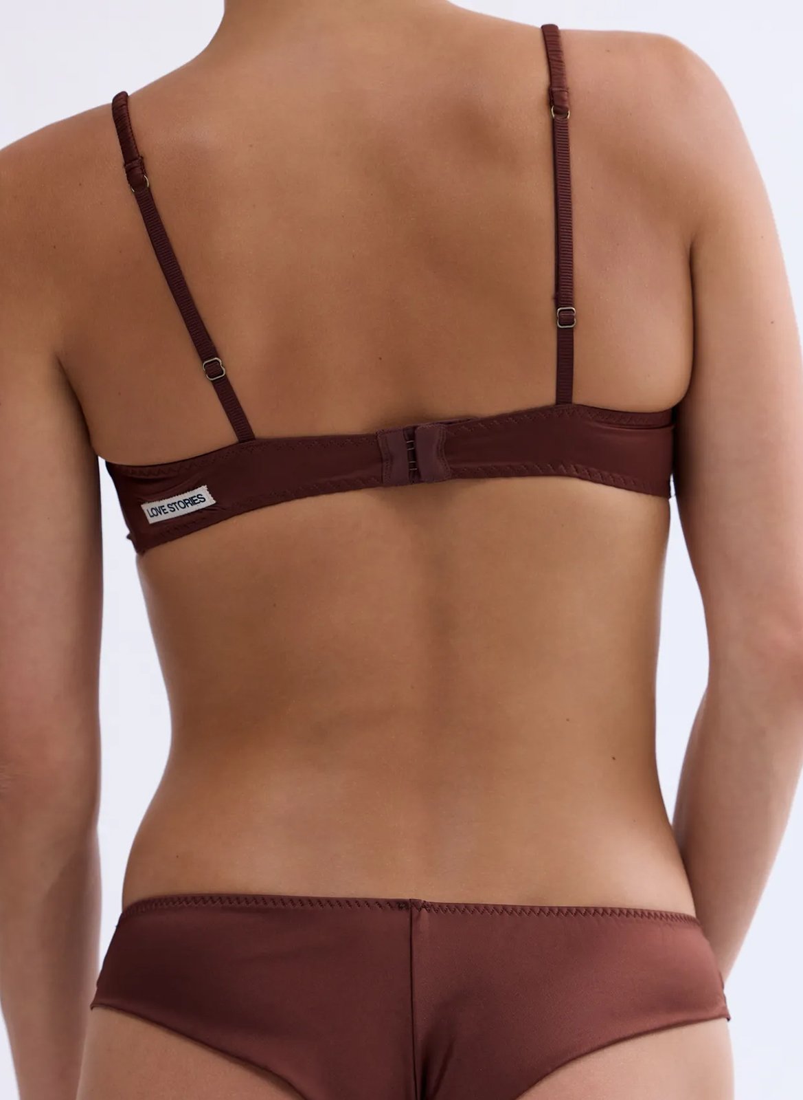 Gewatteerde bralette LOVE STORIES Bruin