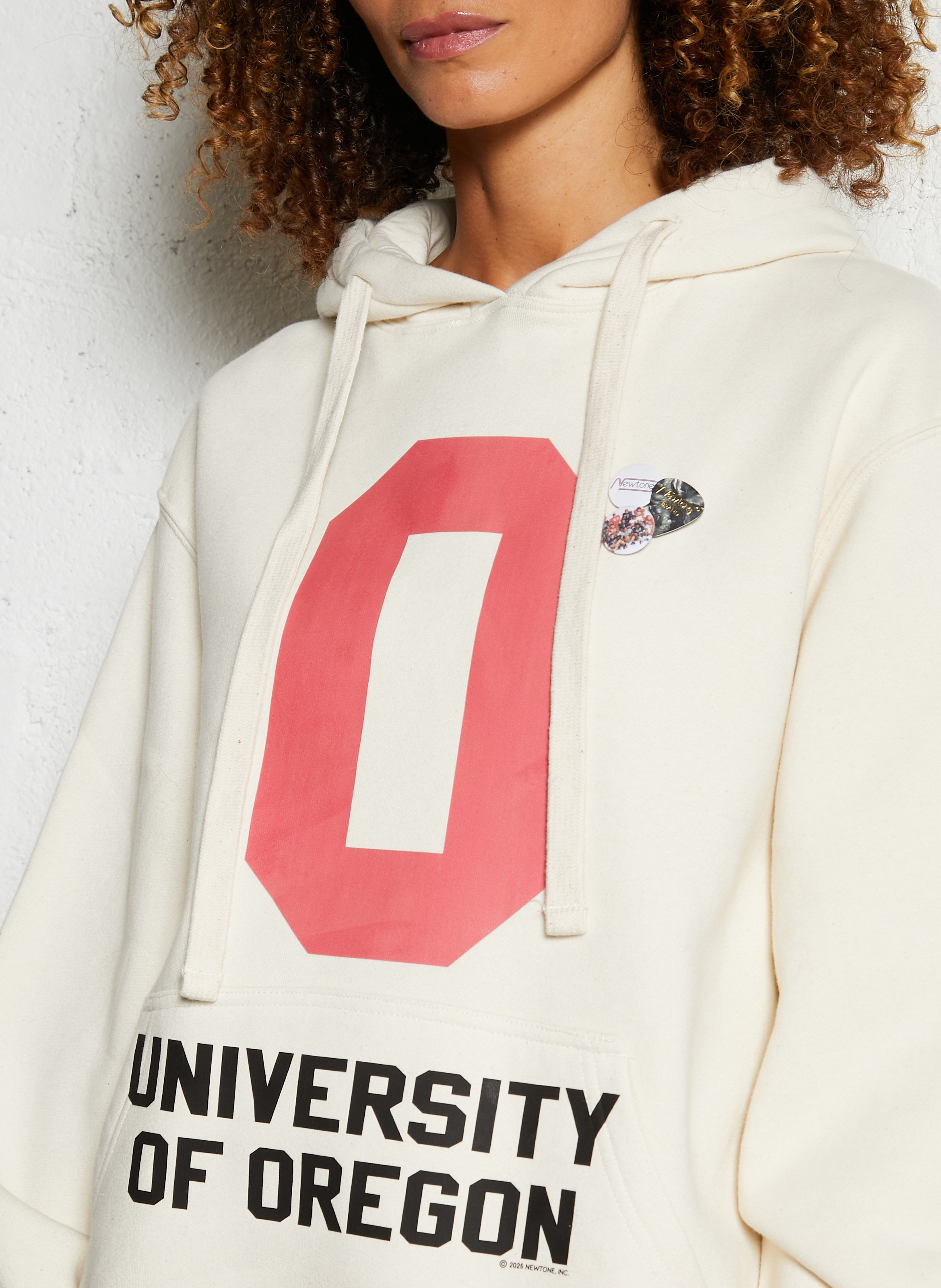 Sweat à capuche oversize en coton mélangé NEWTONE Beige