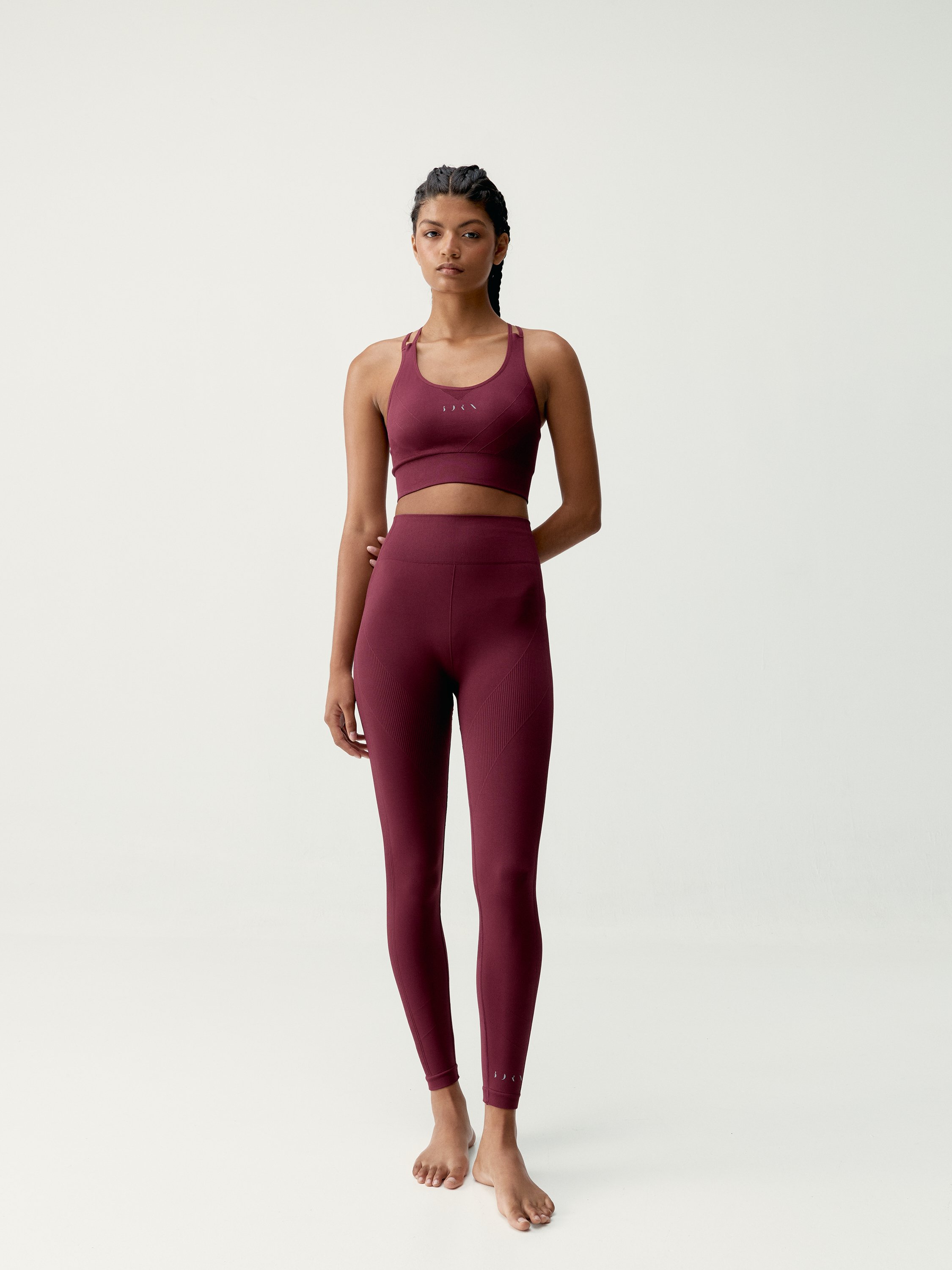 Seamless high support sports bra BORN LIVING YOGA Red