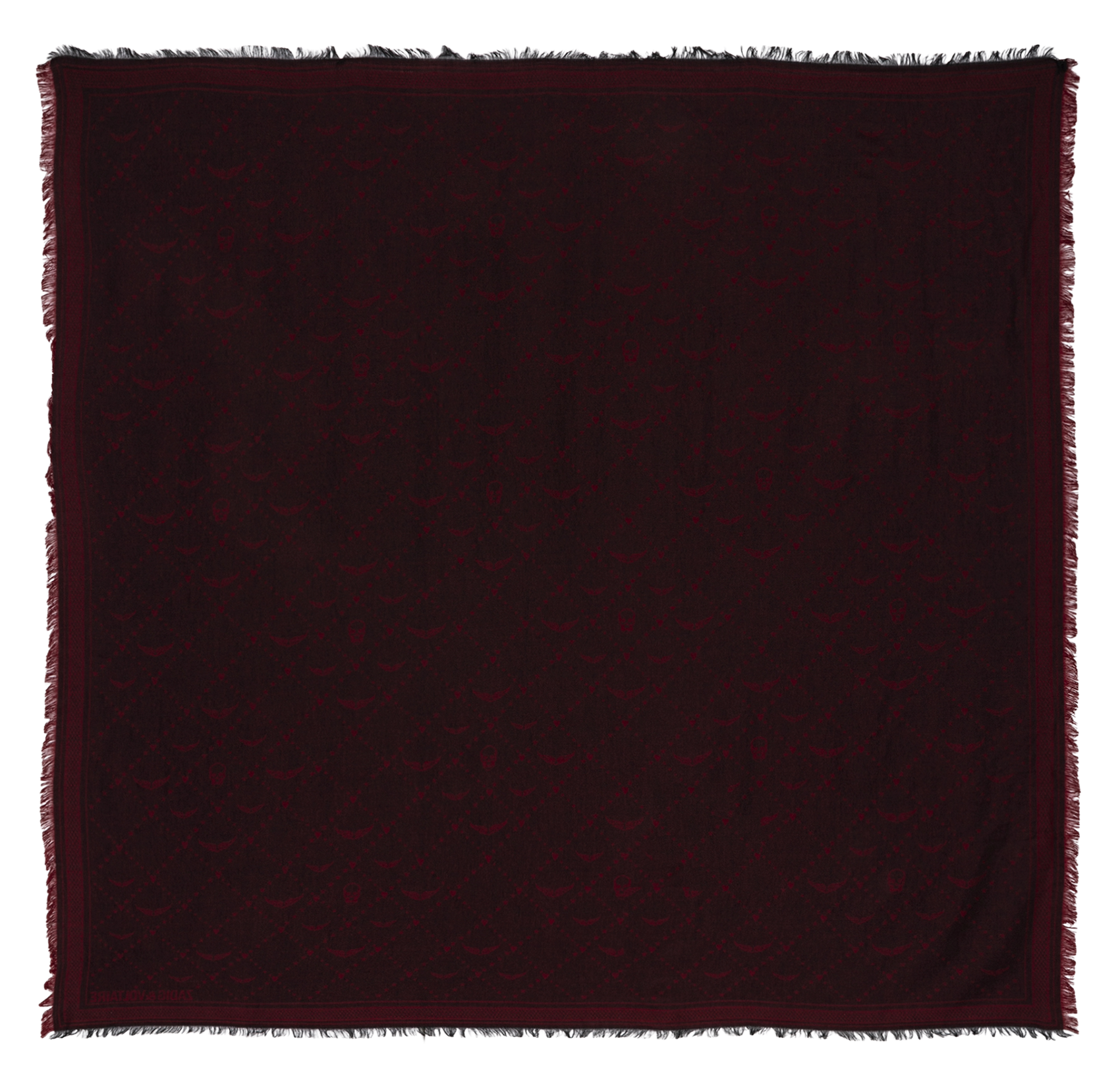 Jacquard Monogramm Schal ZADIG&VOLTAIRE Rot