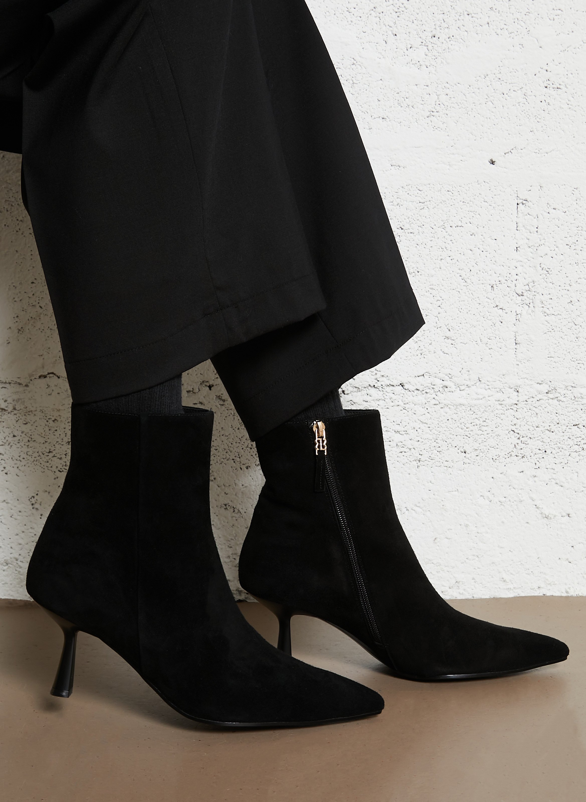 Bianca leather ankle boots BIBI LOU Black
