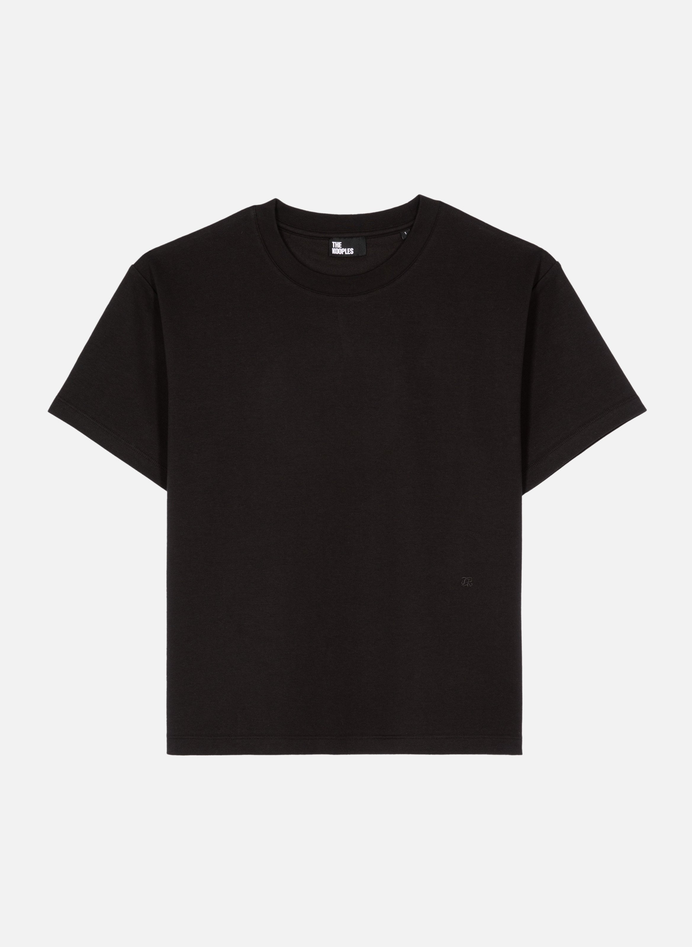 Straight fit cotton blend t-shirt THE KOOPLES Black