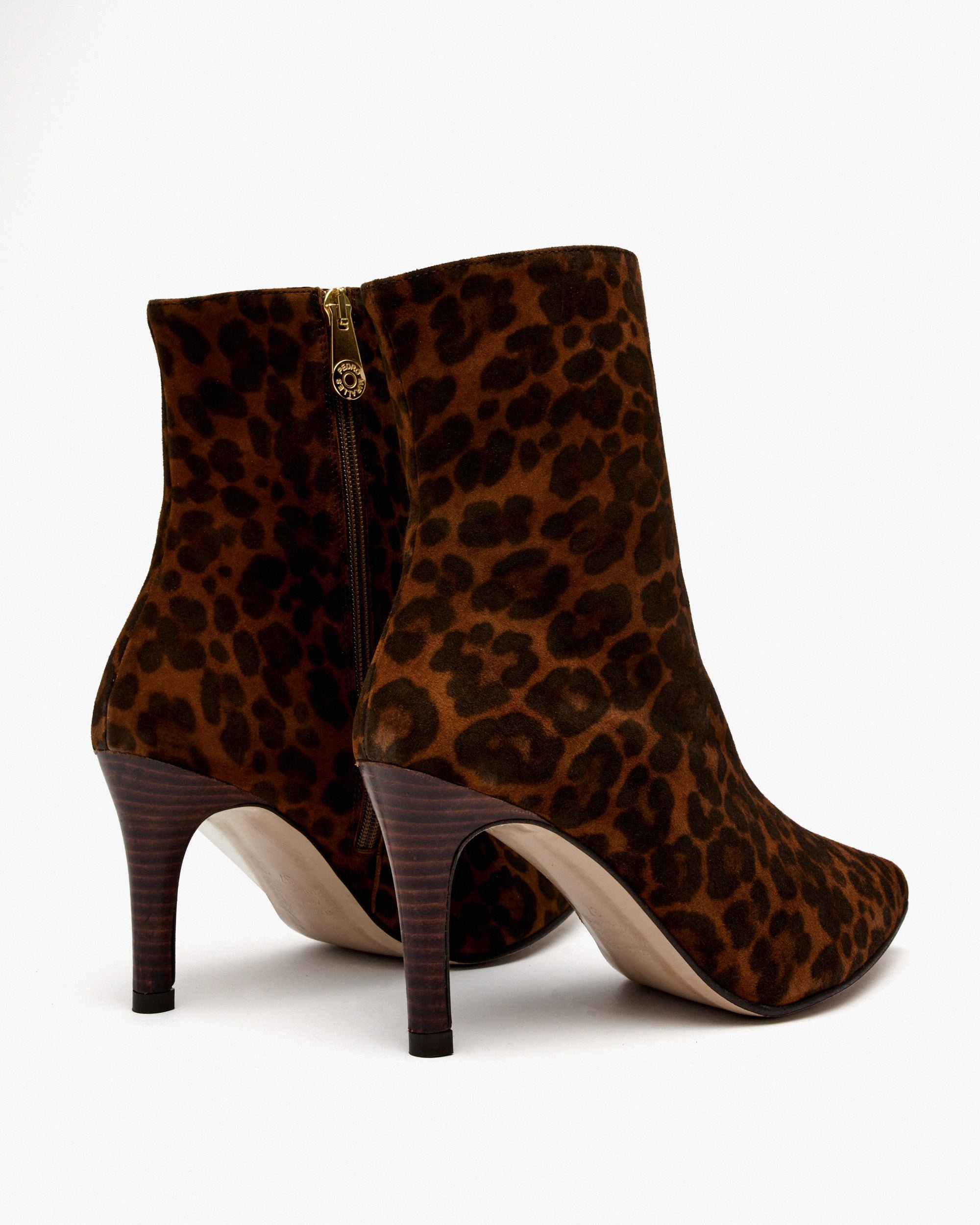 Leopard Print Suede Ankle Boots PEDRO MIRALLES Brown