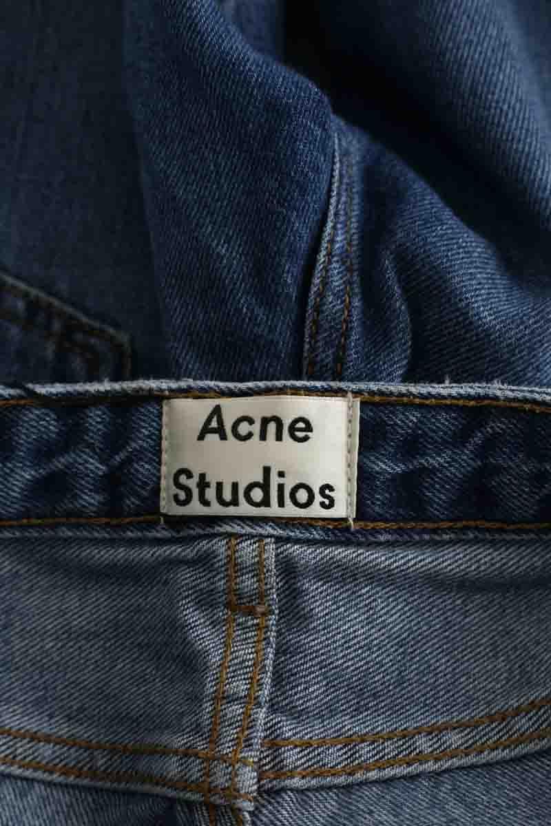 - Straight-leg jeans
- 5 pockets
- Straight cut
- Faded effect ACNE STUDIOS - Seconde Main Blue