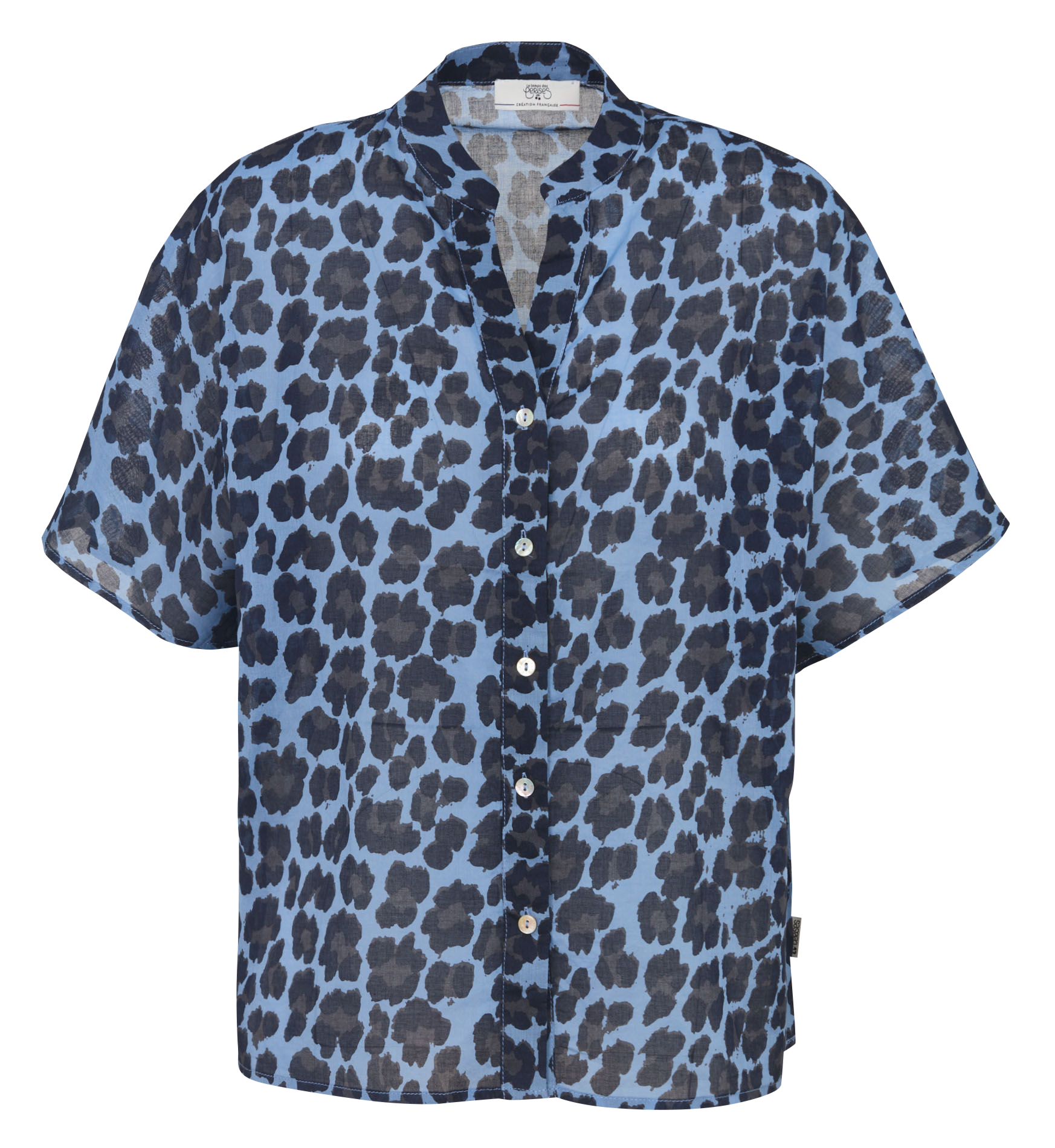 Chemise oversize col tunisien en coton LE TEMPS DES CERISES