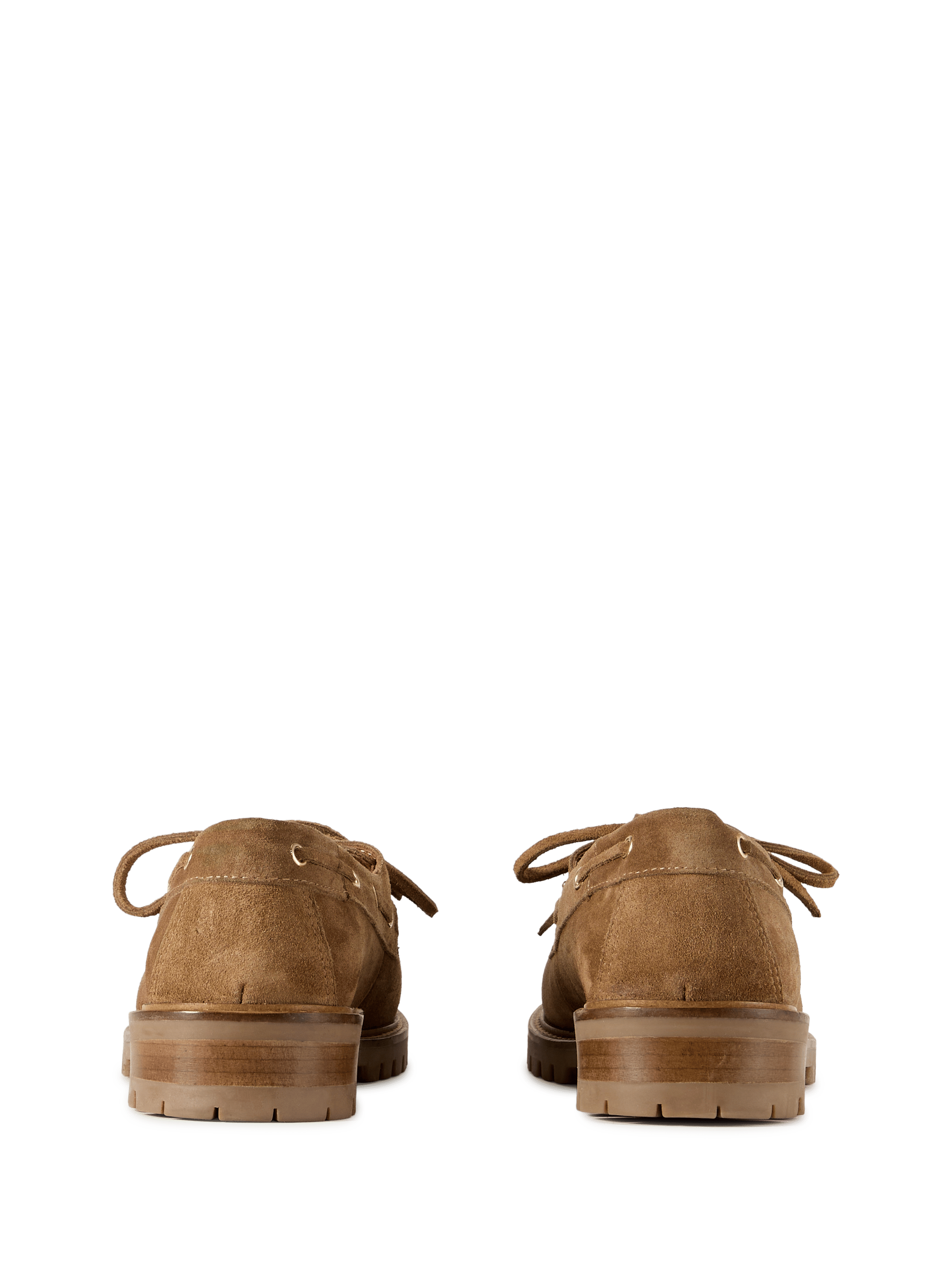 Chaussures bateau en cuir velours SAISON 1865 Beige