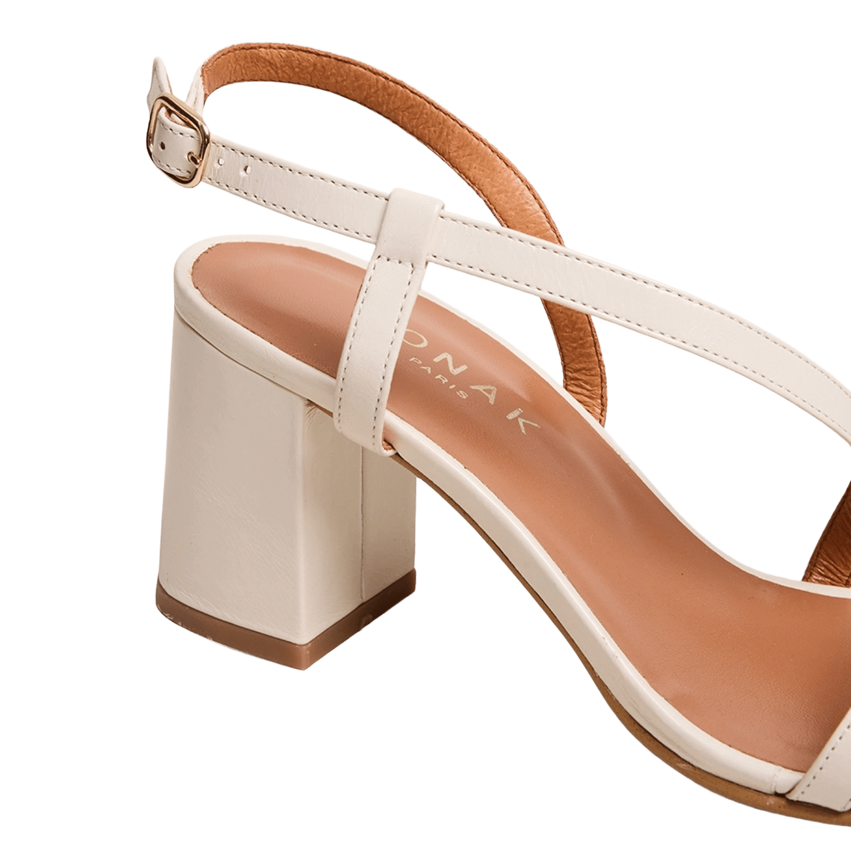 Sandales hautes en cuir JONAK Blanc