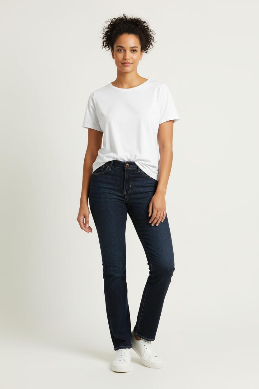 Cropped slim jeans with studs LEVI'S - Seconde main Blue