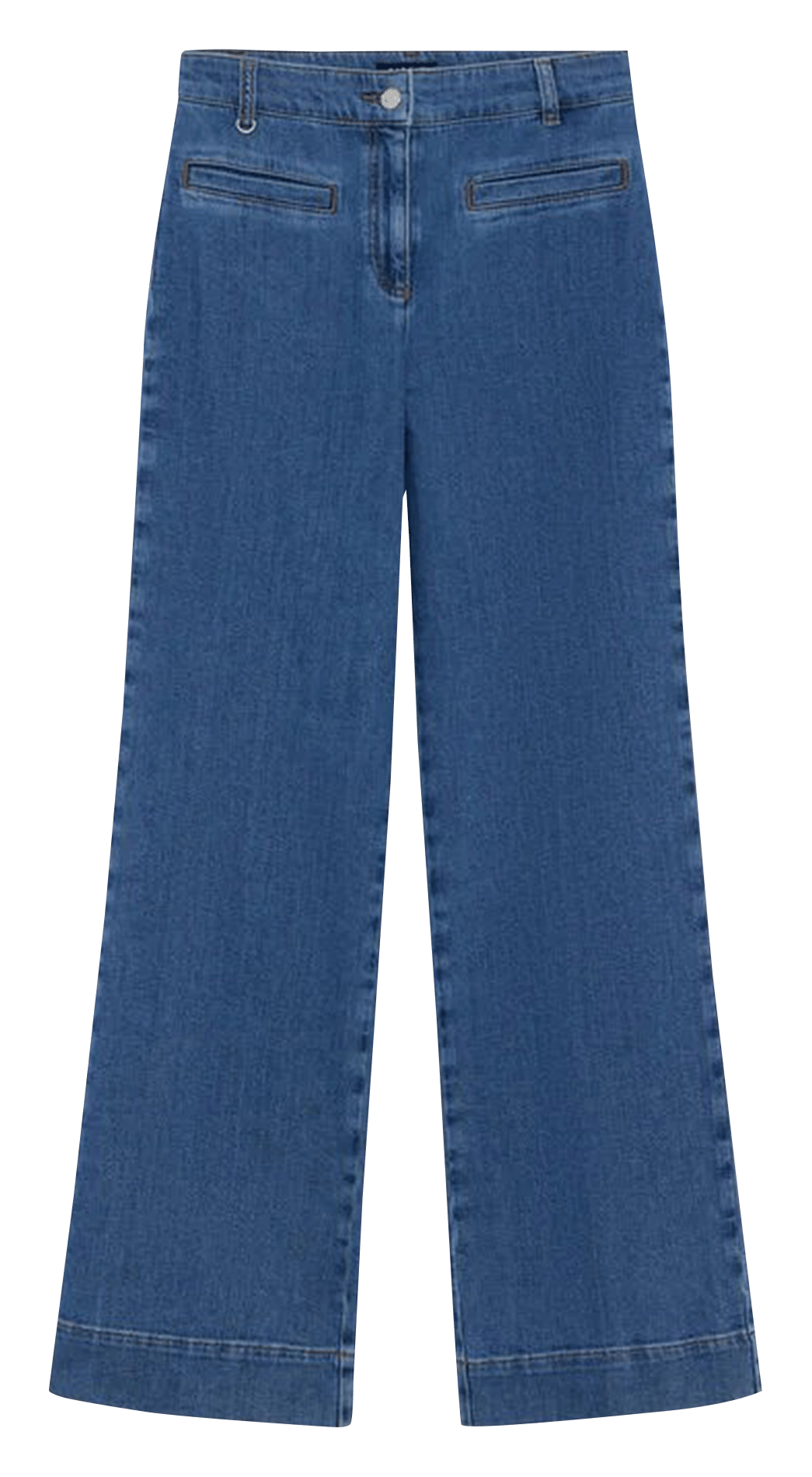 Jean flare en coton mélangé CAROLL Bleu