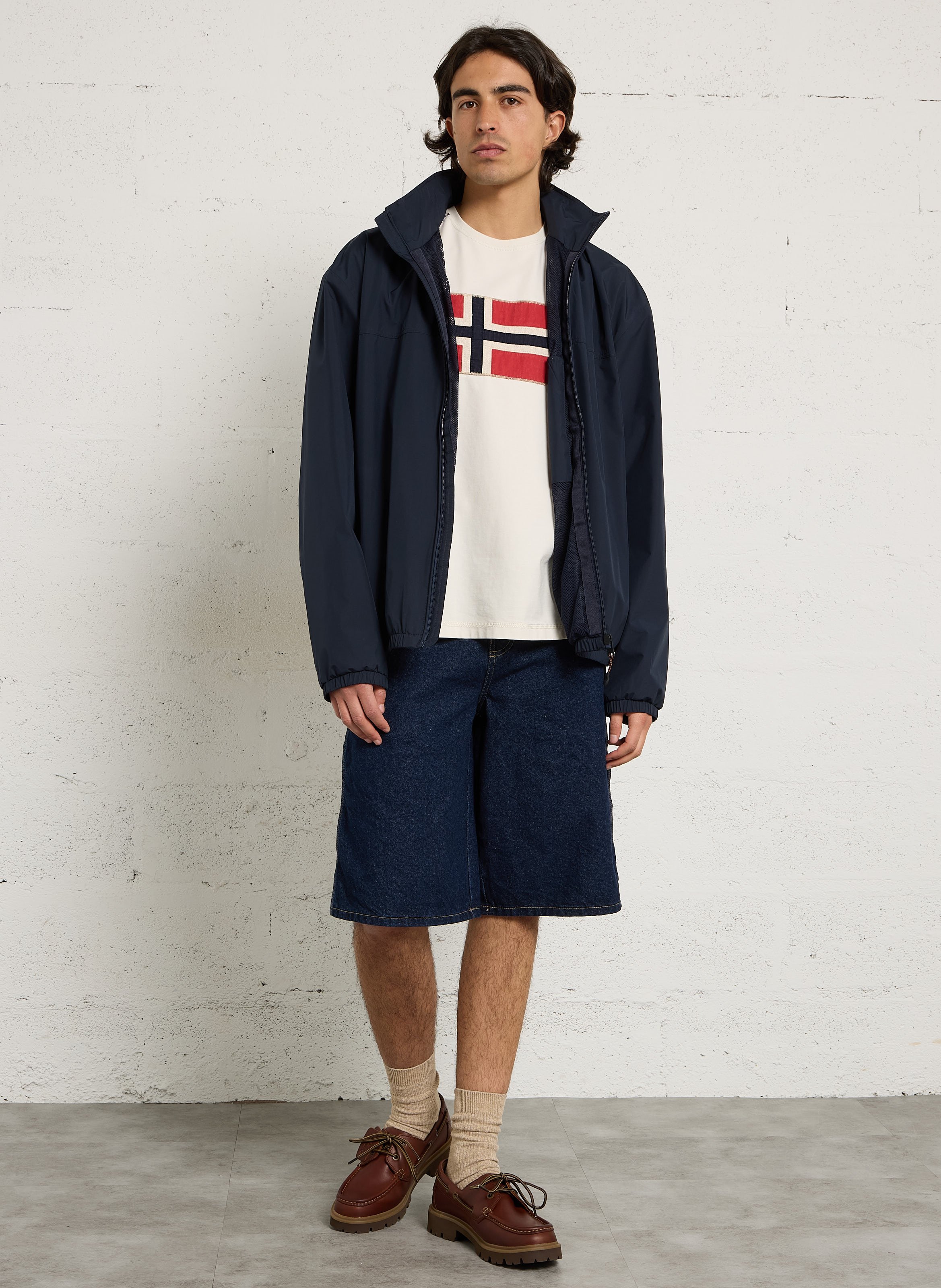 Leather deck shoes - Look 3