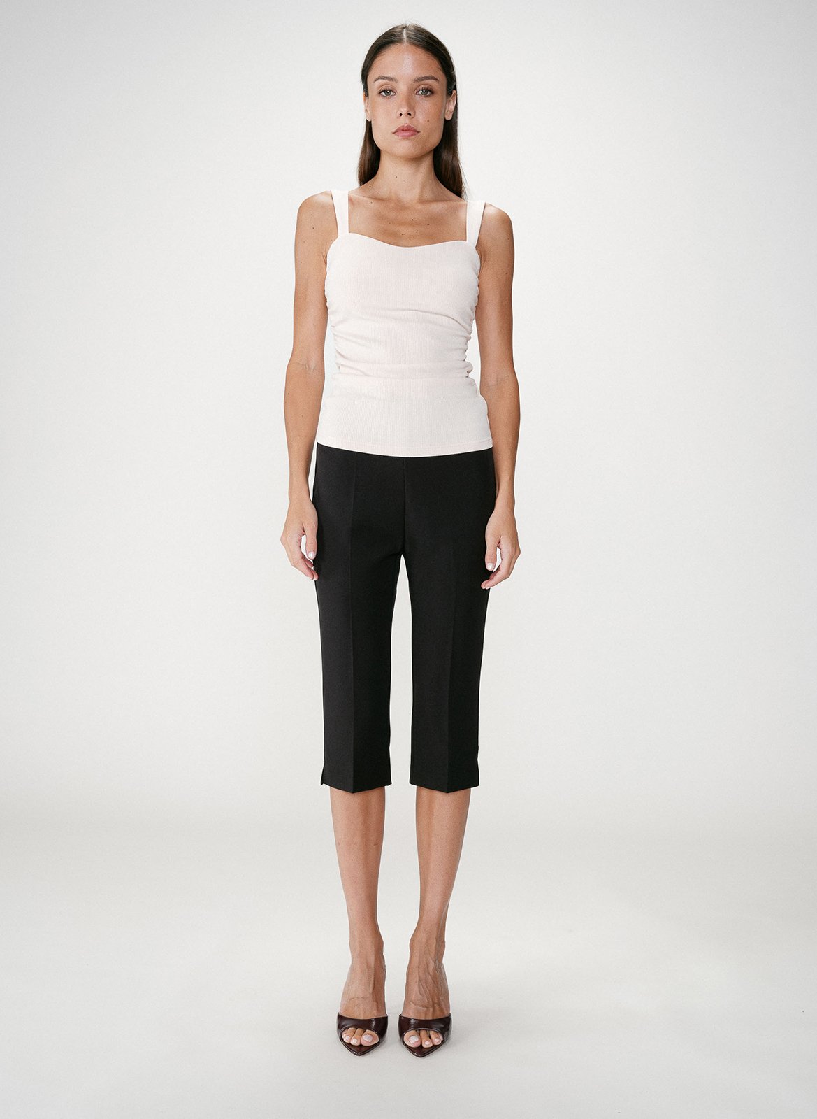 Herz-Ausschnitt Tanktop GRACE ET MILA Beige