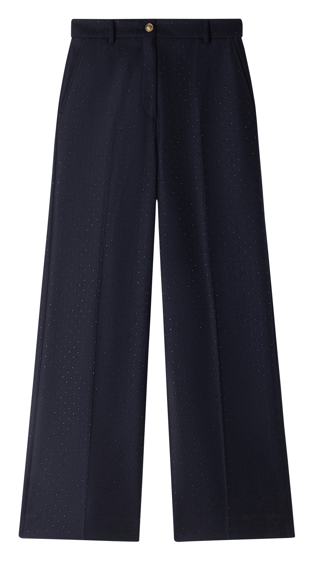 Weit geschnittene Wollhose SANDRO Blau