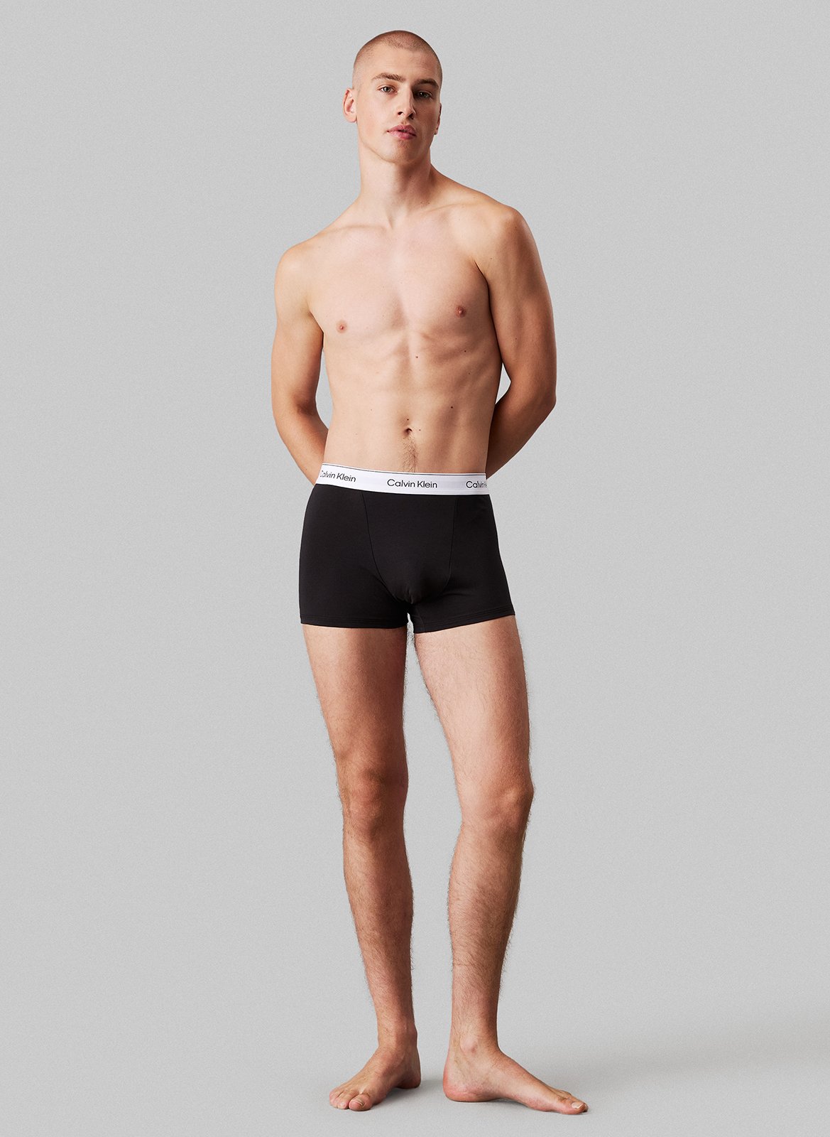 3er-Pack Boxershorts aus Baumwoll-Mix CALVIN KLEIN UNDERWEAR Blau