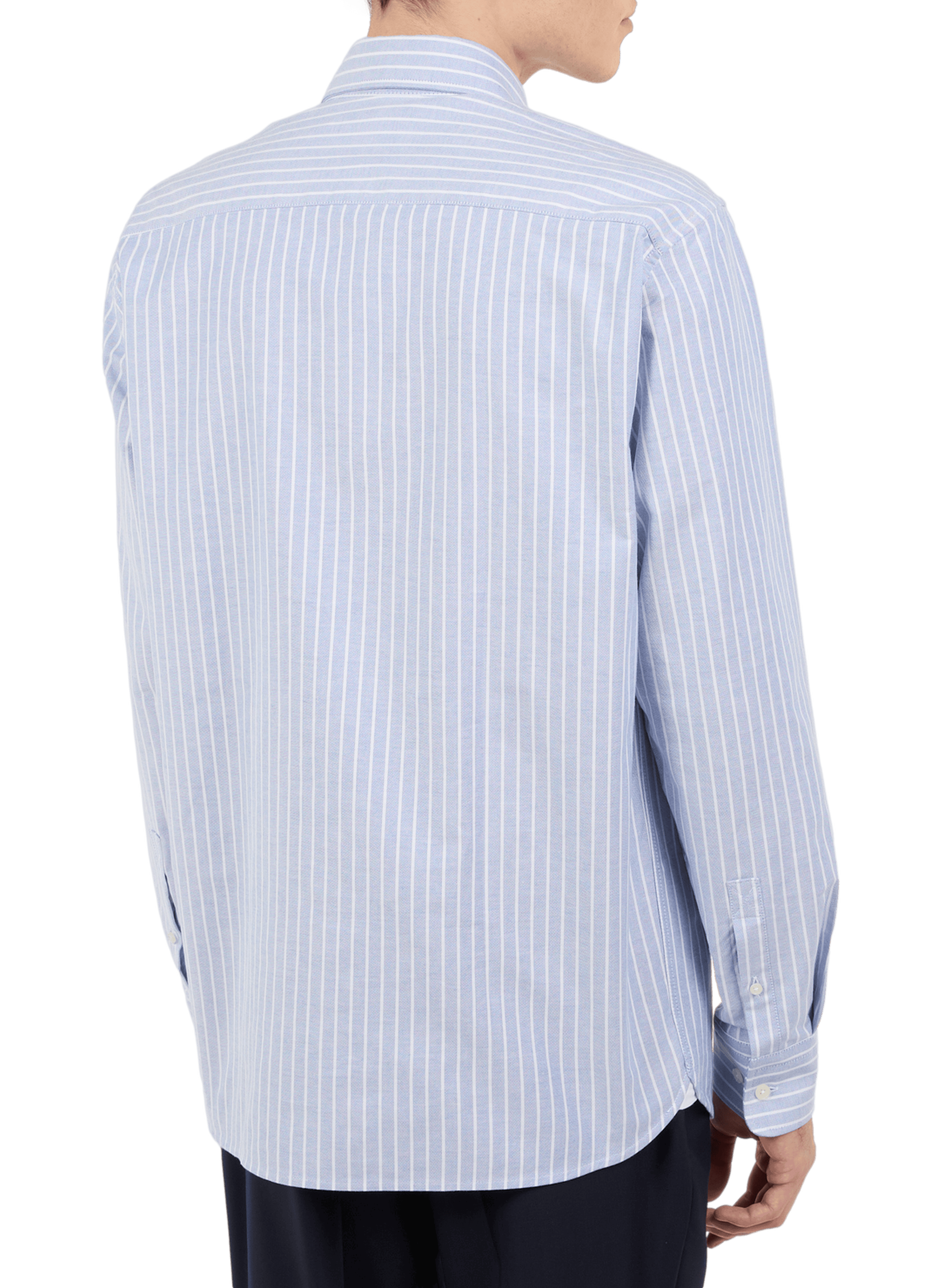 Katoenen blouse met klassieke kraag SAISON 1865 Blauw