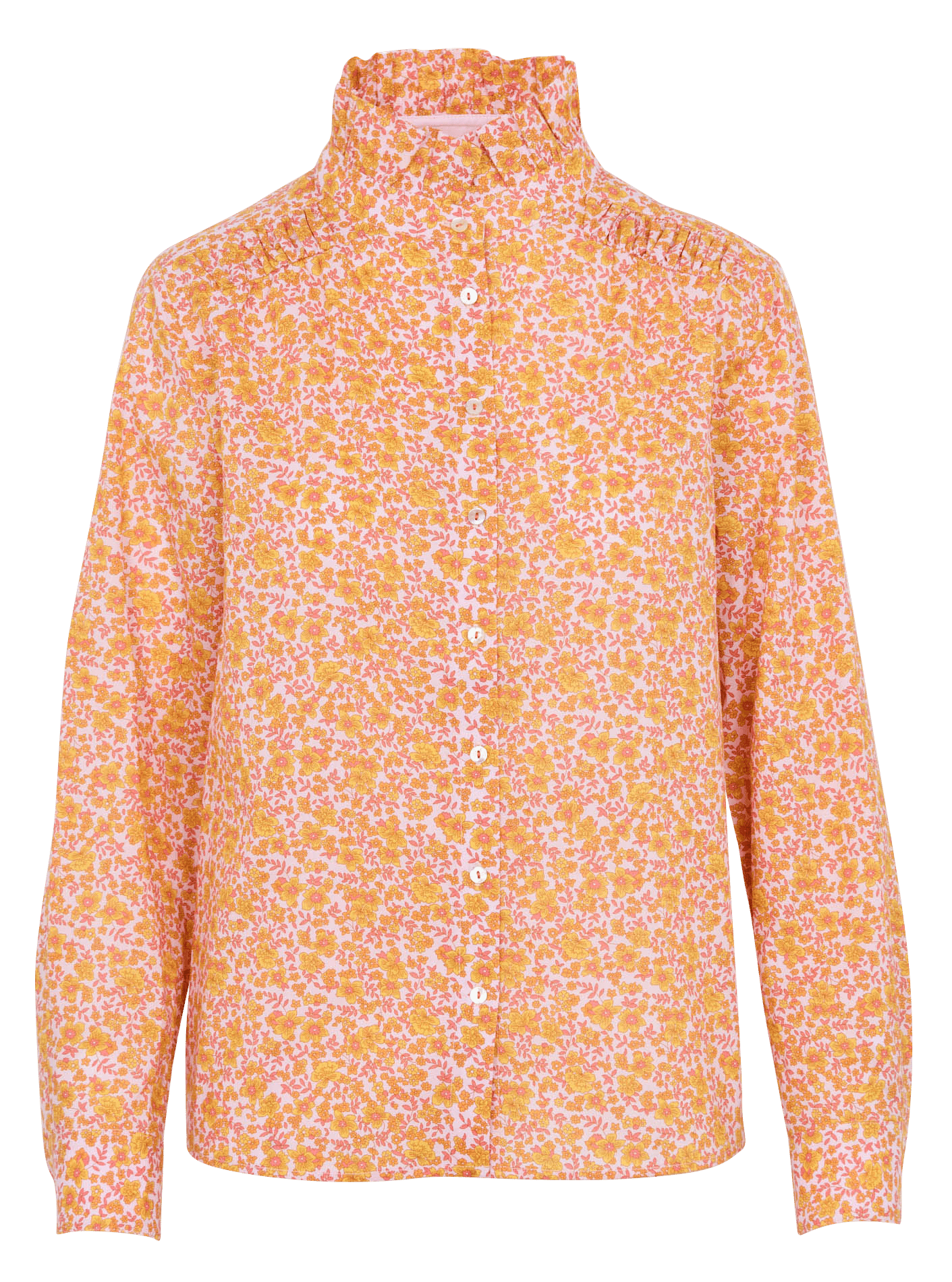 Blouse col montant en coton MAISON 123 Doré