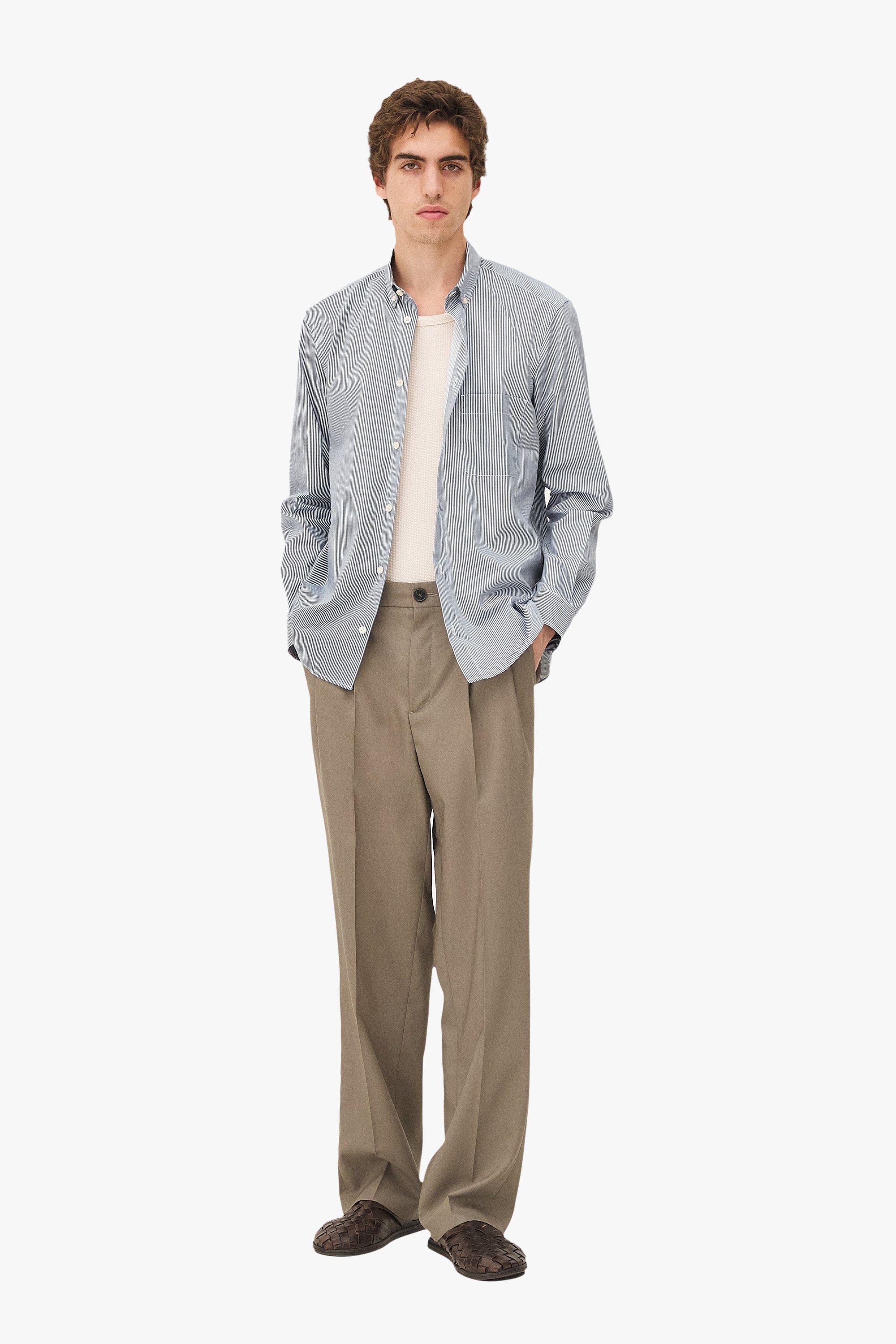 Striped Curtis Shirt Noyoco Blue