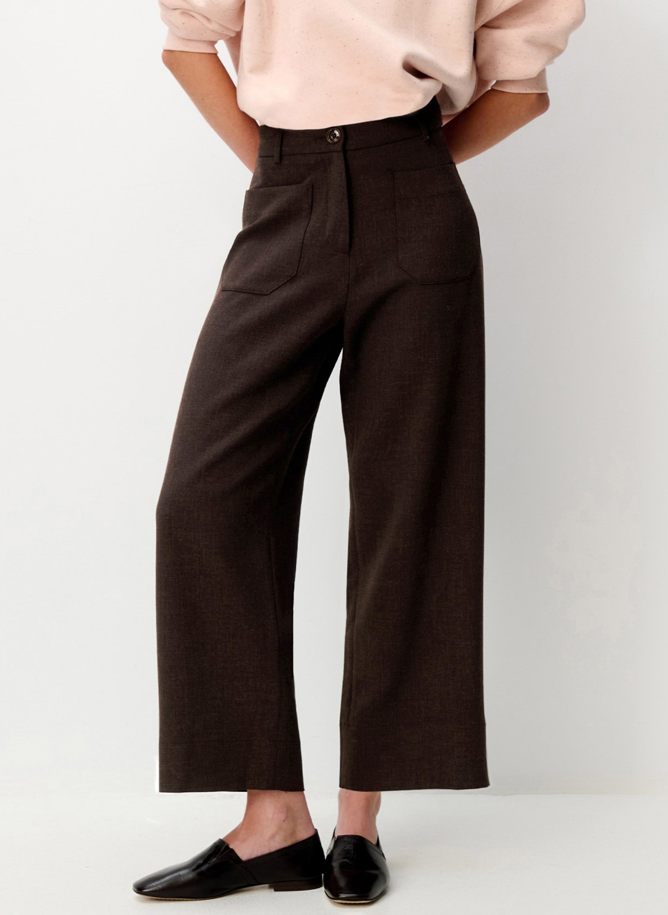 Pantalon droit à jambes raccourcies SESSUN
