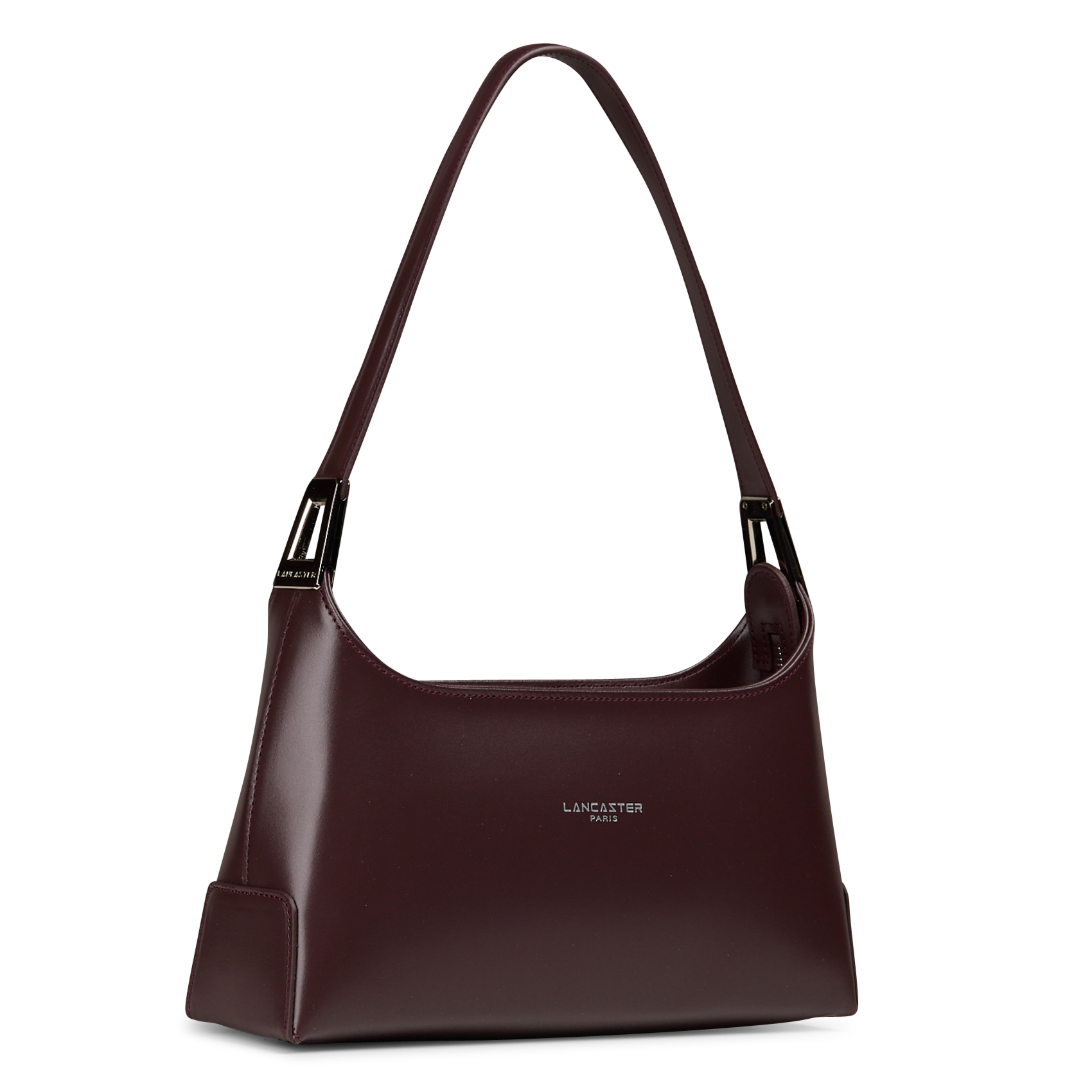 Leather shoulder bag LANCASTER PARIS Red