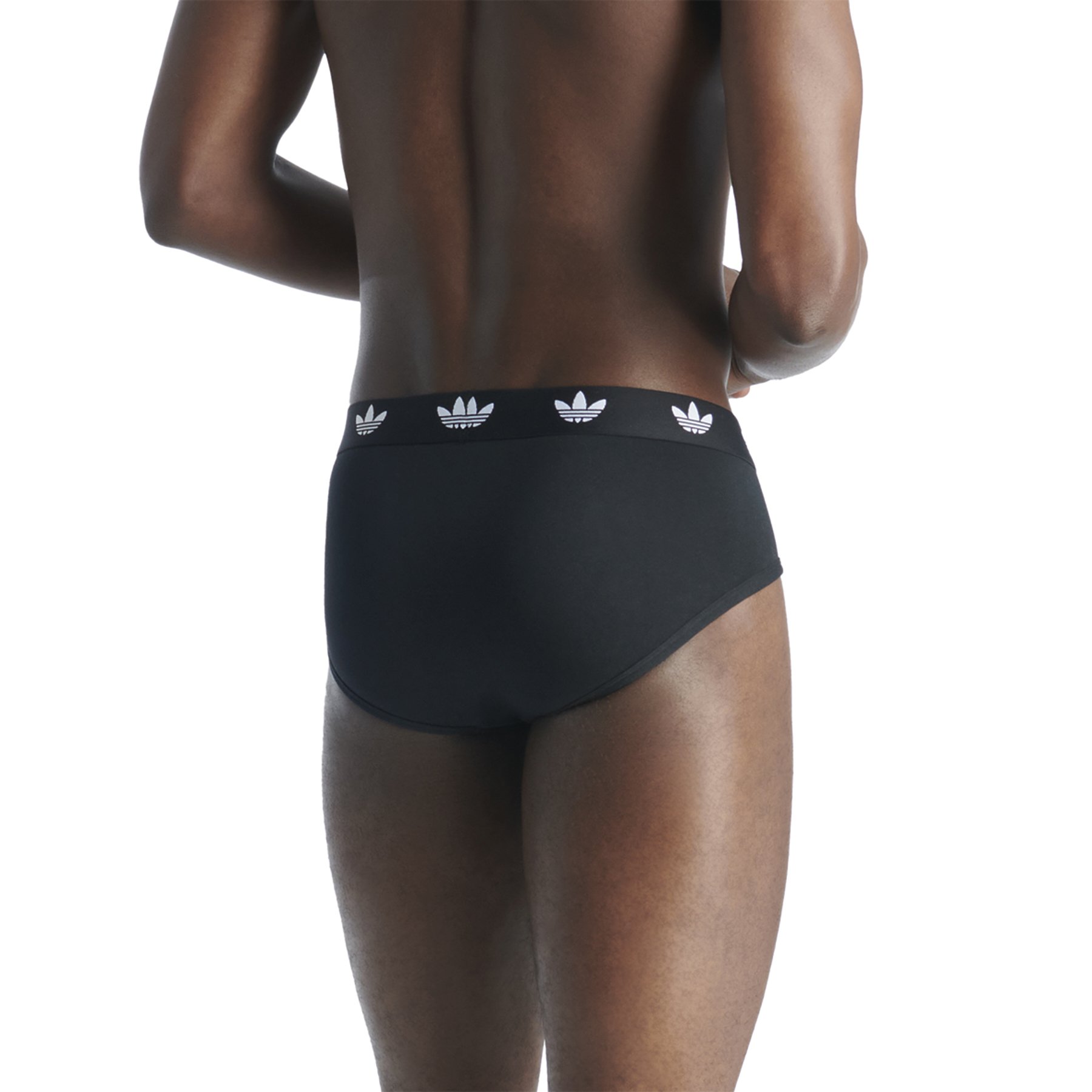 Pack of 3 men's comfort flex cotton briefs by adidas Originals ADIDAS UNDERWEAR Black
