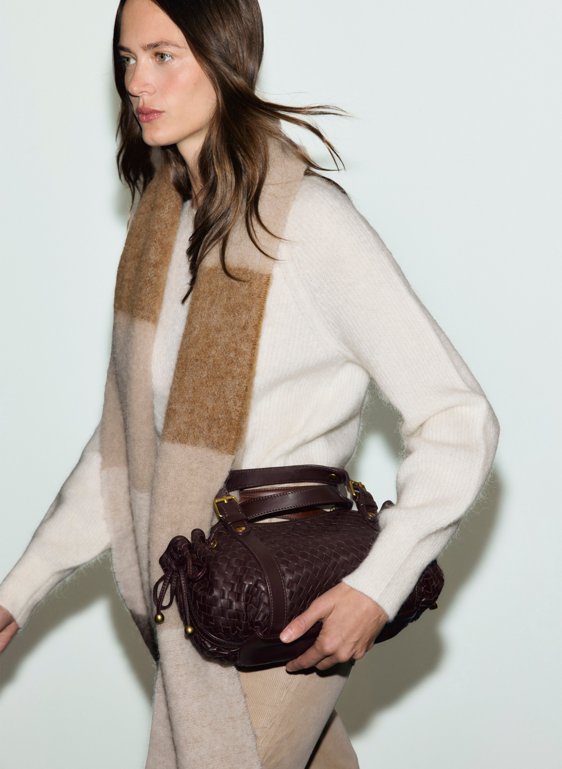 Pull droit col rond en laine mélangée GERARD DAREL Beige