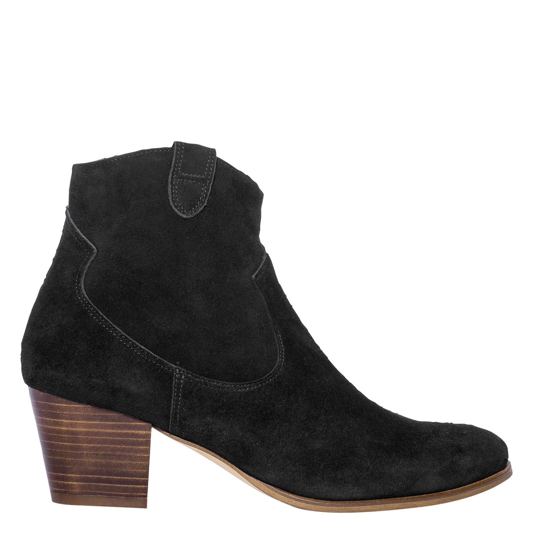 Bottines en cuir velours BOCAGE Noir