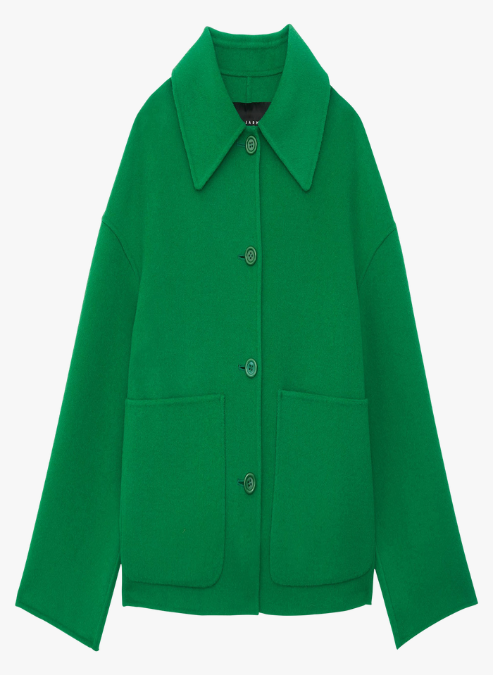 manteau court vert