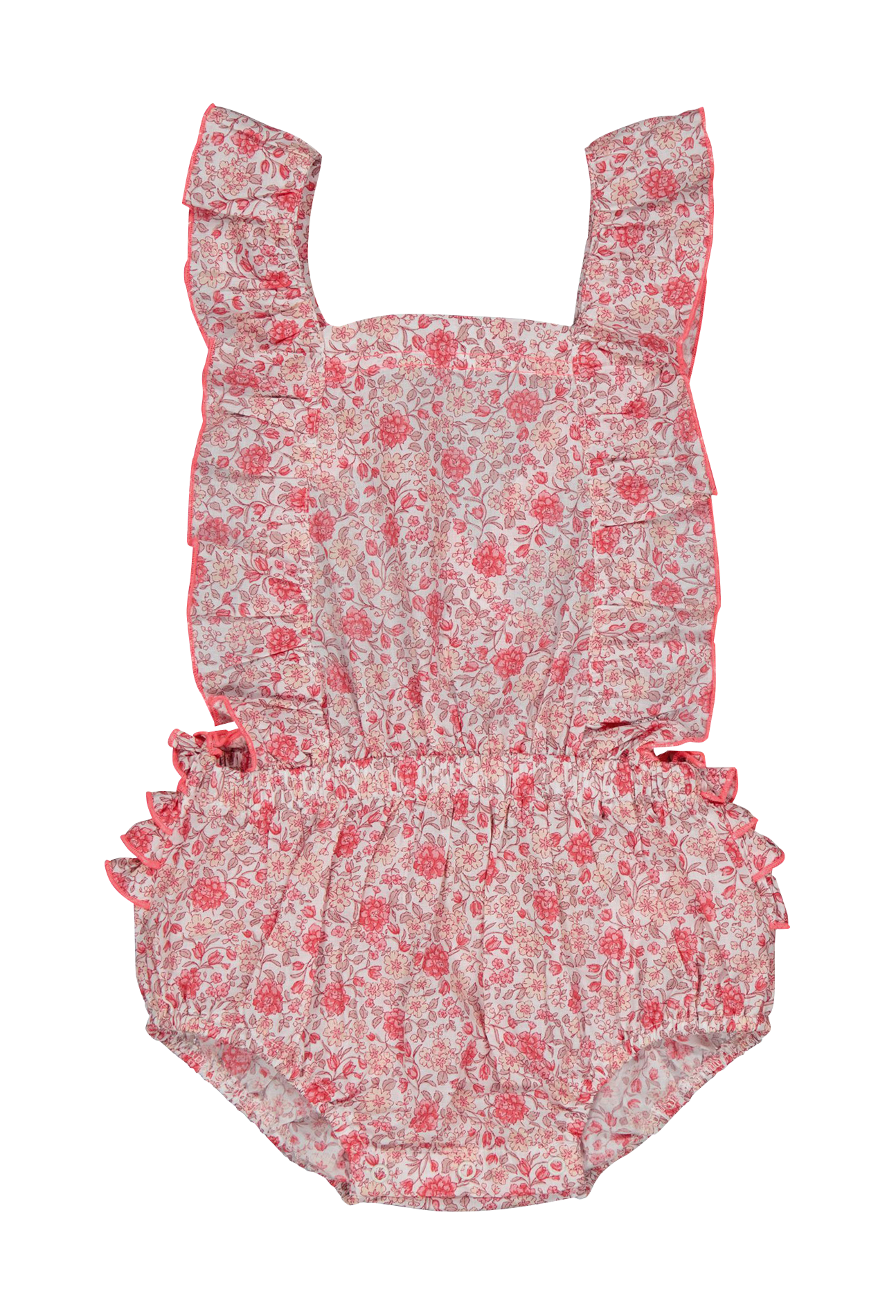 Barboteuse à bretelles en coton bio PETITE LUCETTE