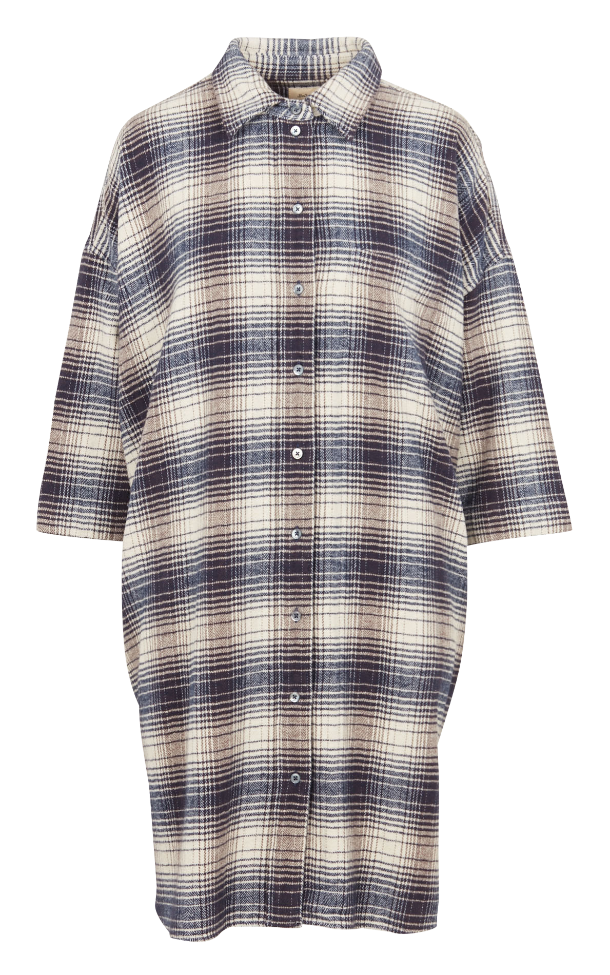 Gilet col classique à carreaux en coton BELLEROSE Vert