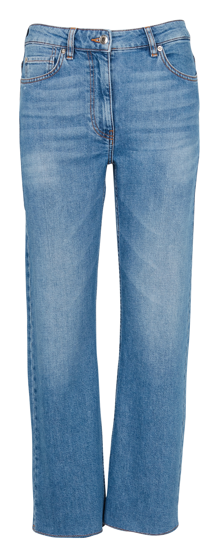 Cropped cotton straight-leg jeans IRO Blue